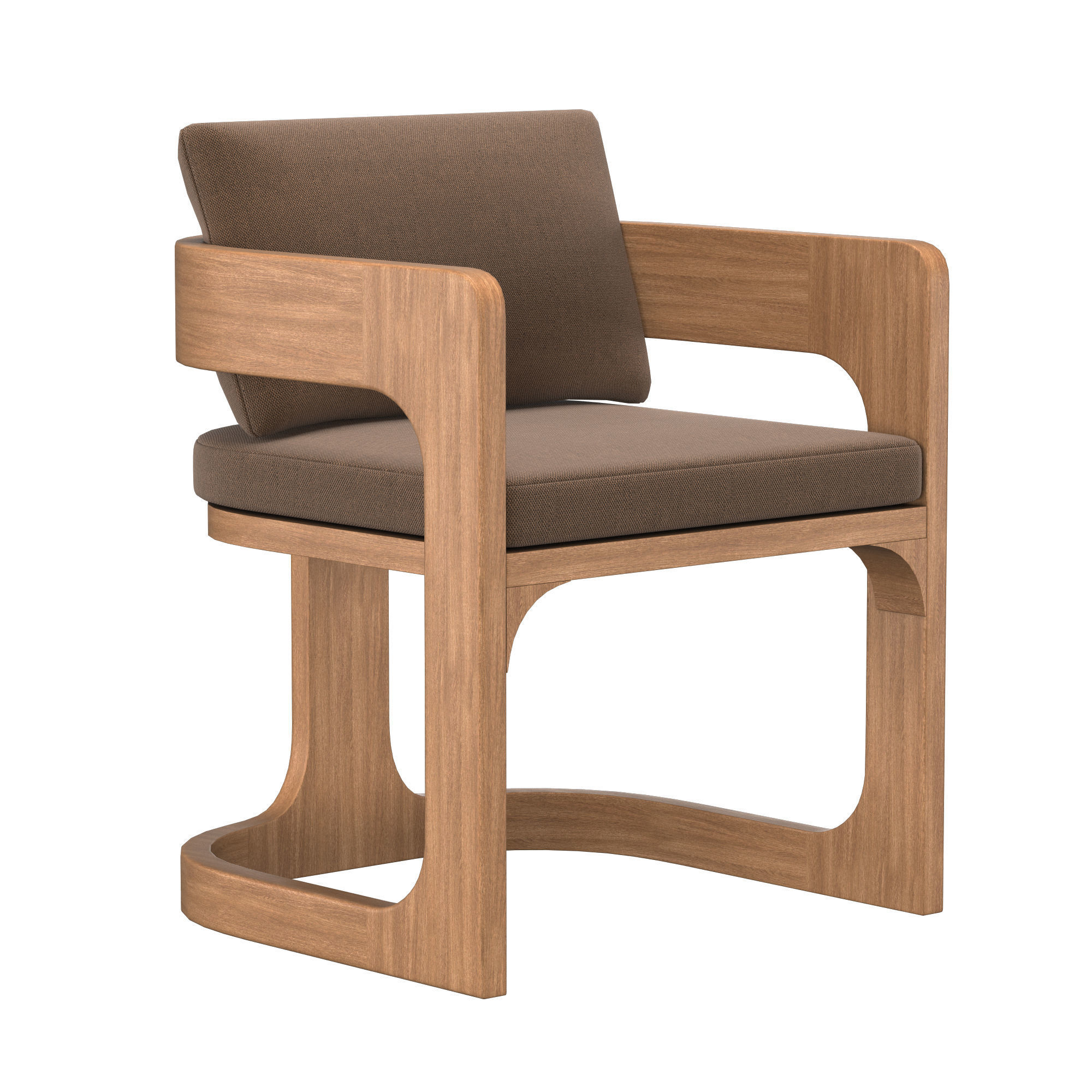 CASSALE ARMCHAIR WITH CUSHION INSERTS 3D model_1