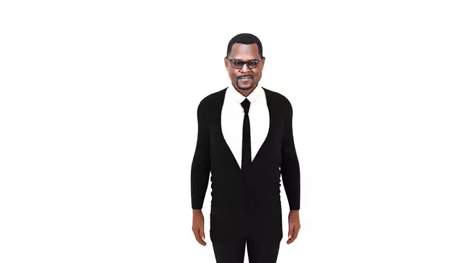 Martin Lawrence Low-poly 3D model