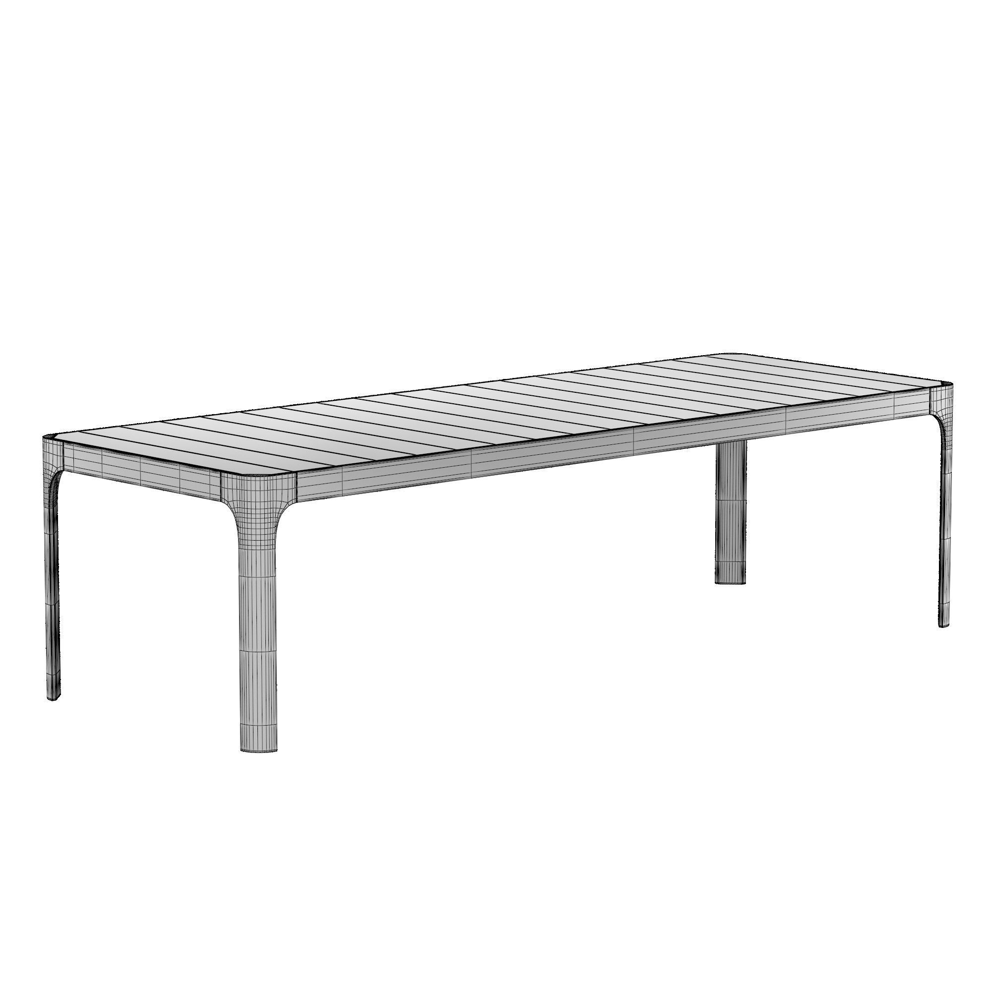 CASSALE RECTANGULAR DINING TABLE 3D model_10