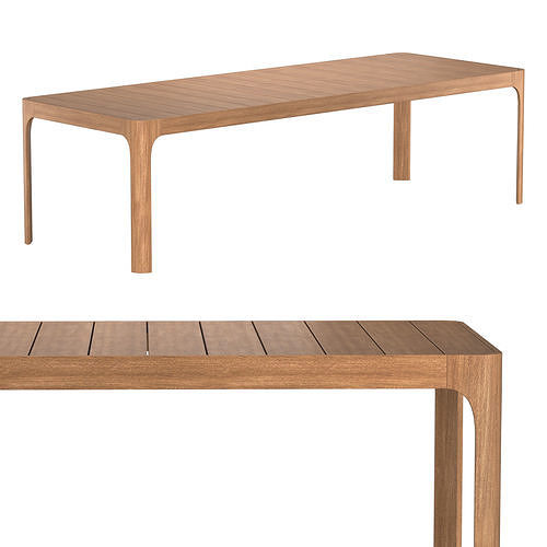 CASSALE RECTANGULAR DINING TABLE 3D model