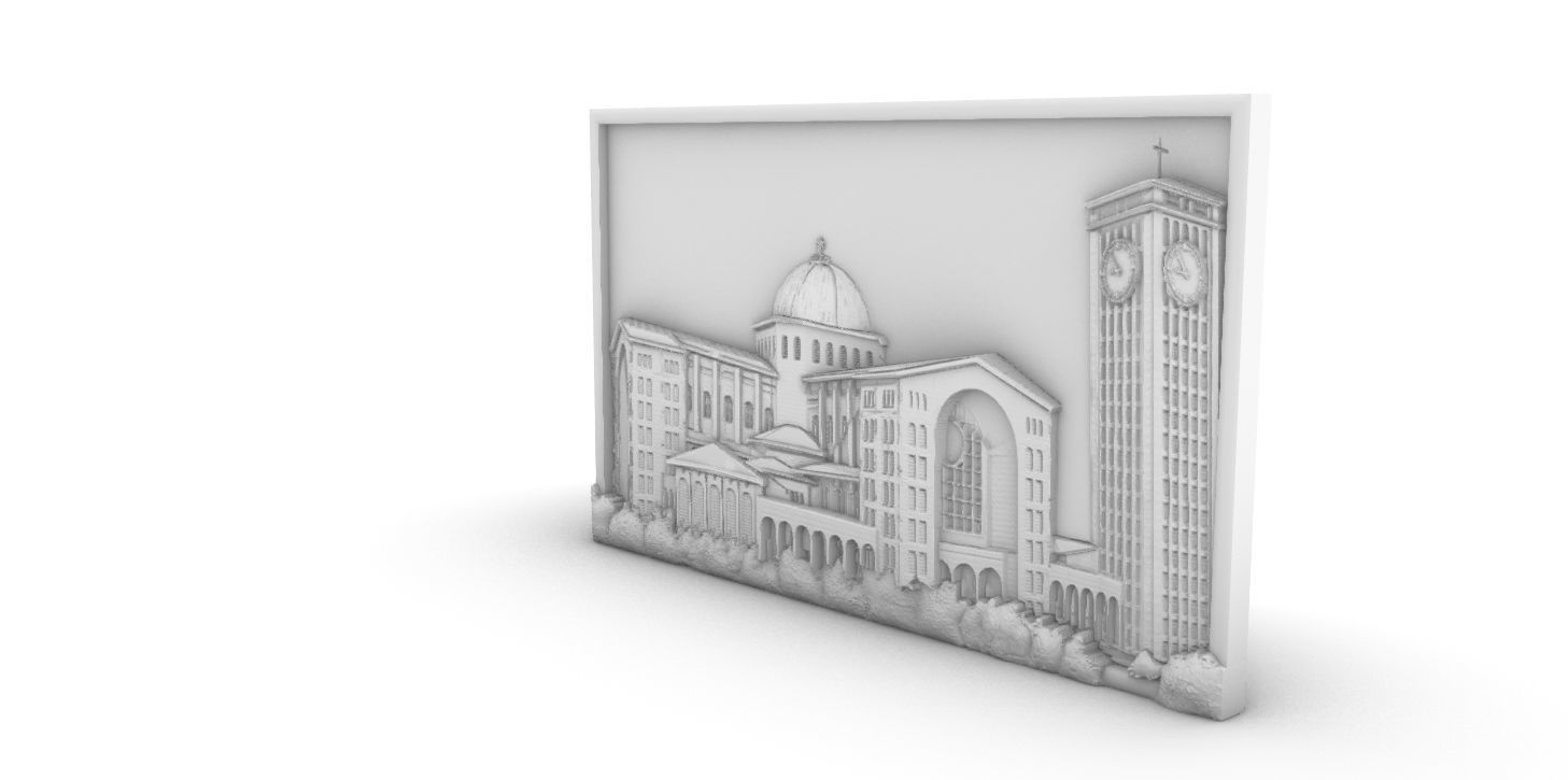 Basilica Church of Aparecida 3D print model_13