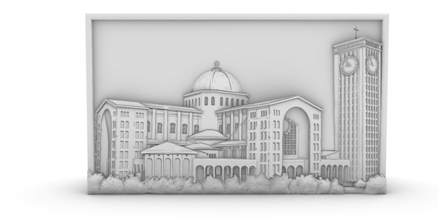 Basilica Church of Aparecida 3D print model_4