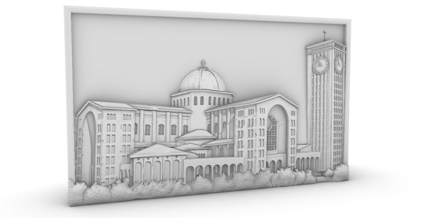 Basilica Church of Aparecida 3D print model_5