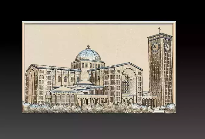 Basilica Church of Aparecida 3D print model