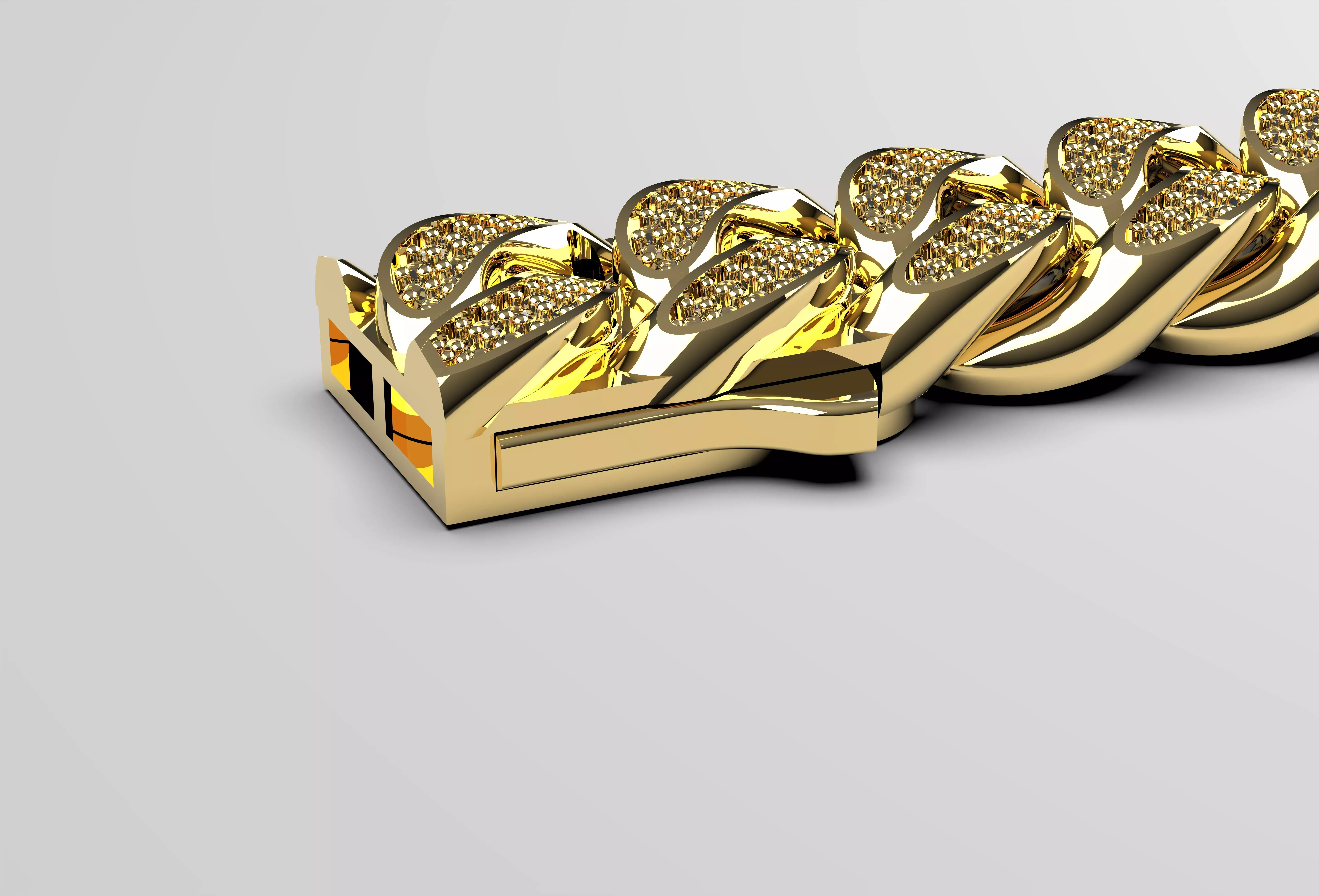 Cuban Chain 3D print model_0