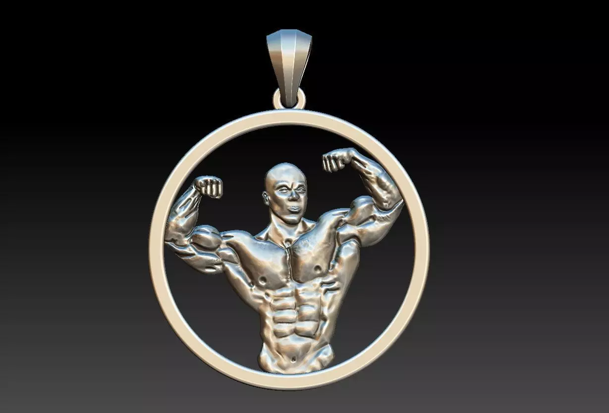 Bodybuilder Pendant 3D print model
