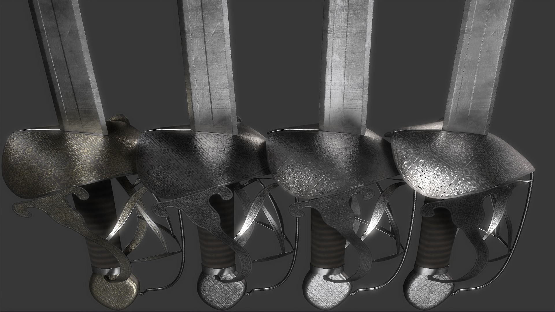 Sentry hammer Low-poly 3D model_21