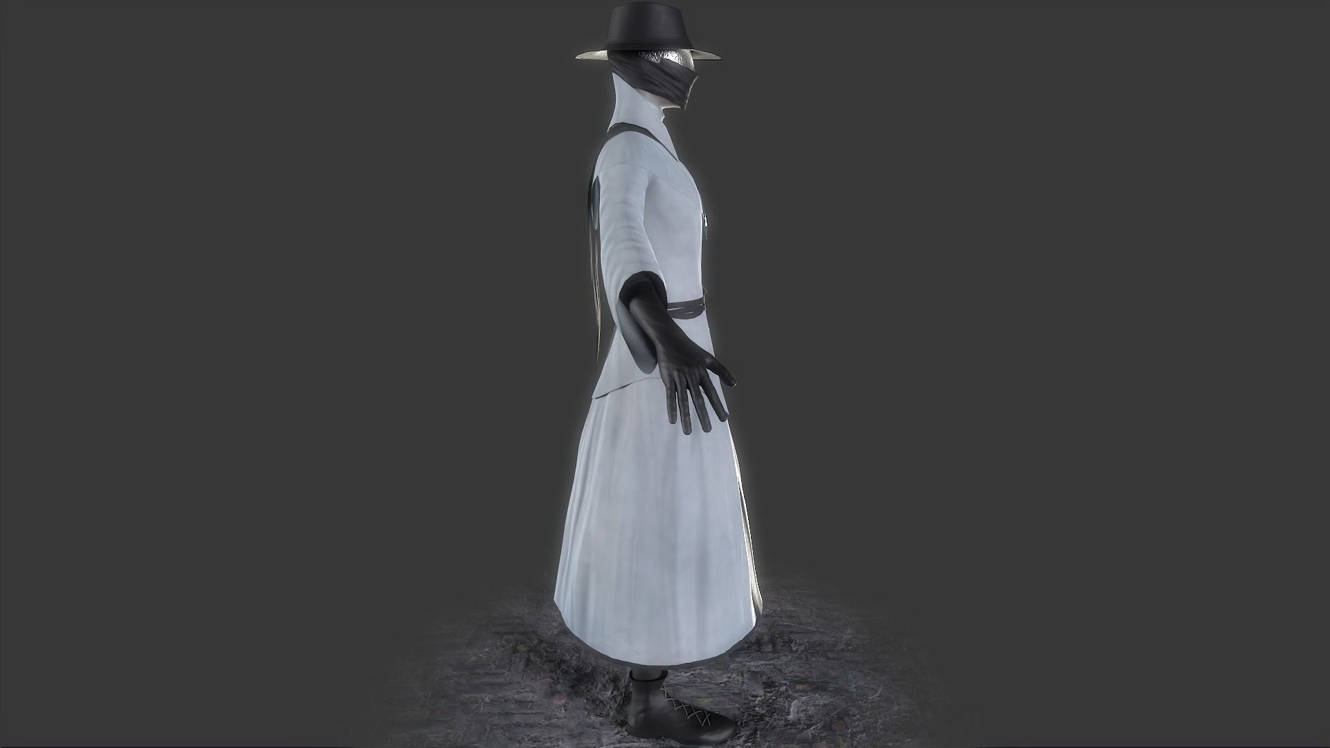 Sentry hammer Low-poly 3D model_7