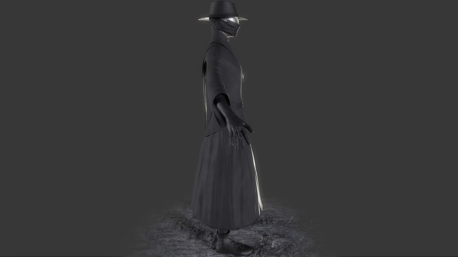 Sentry hammer Low-poly 3D model_9