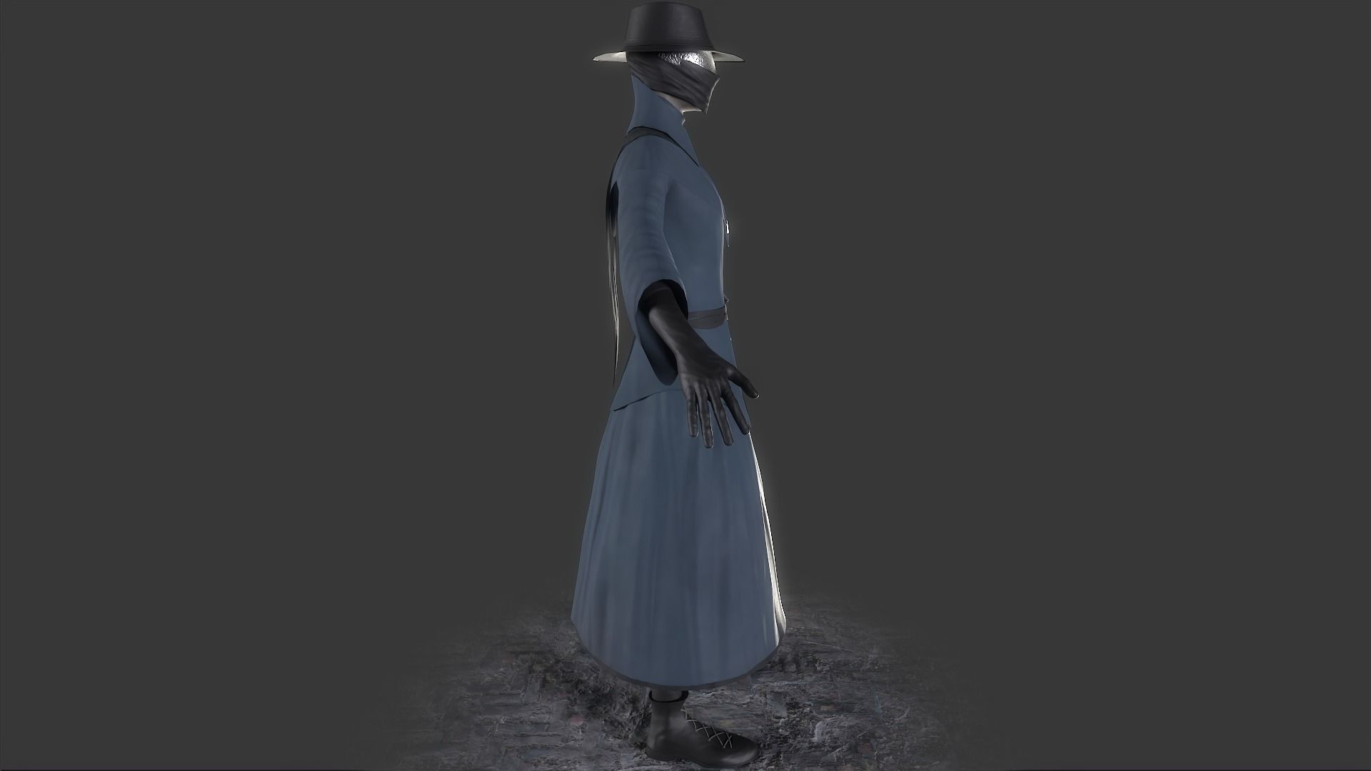 Sentry hammer Low-poly 3D model_8