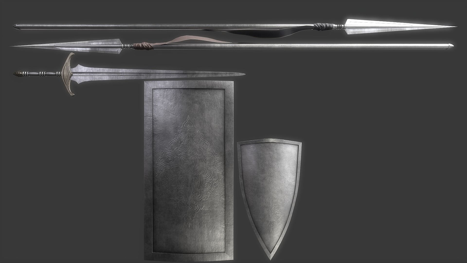 Knights Of Order Low-poly 3D model_11