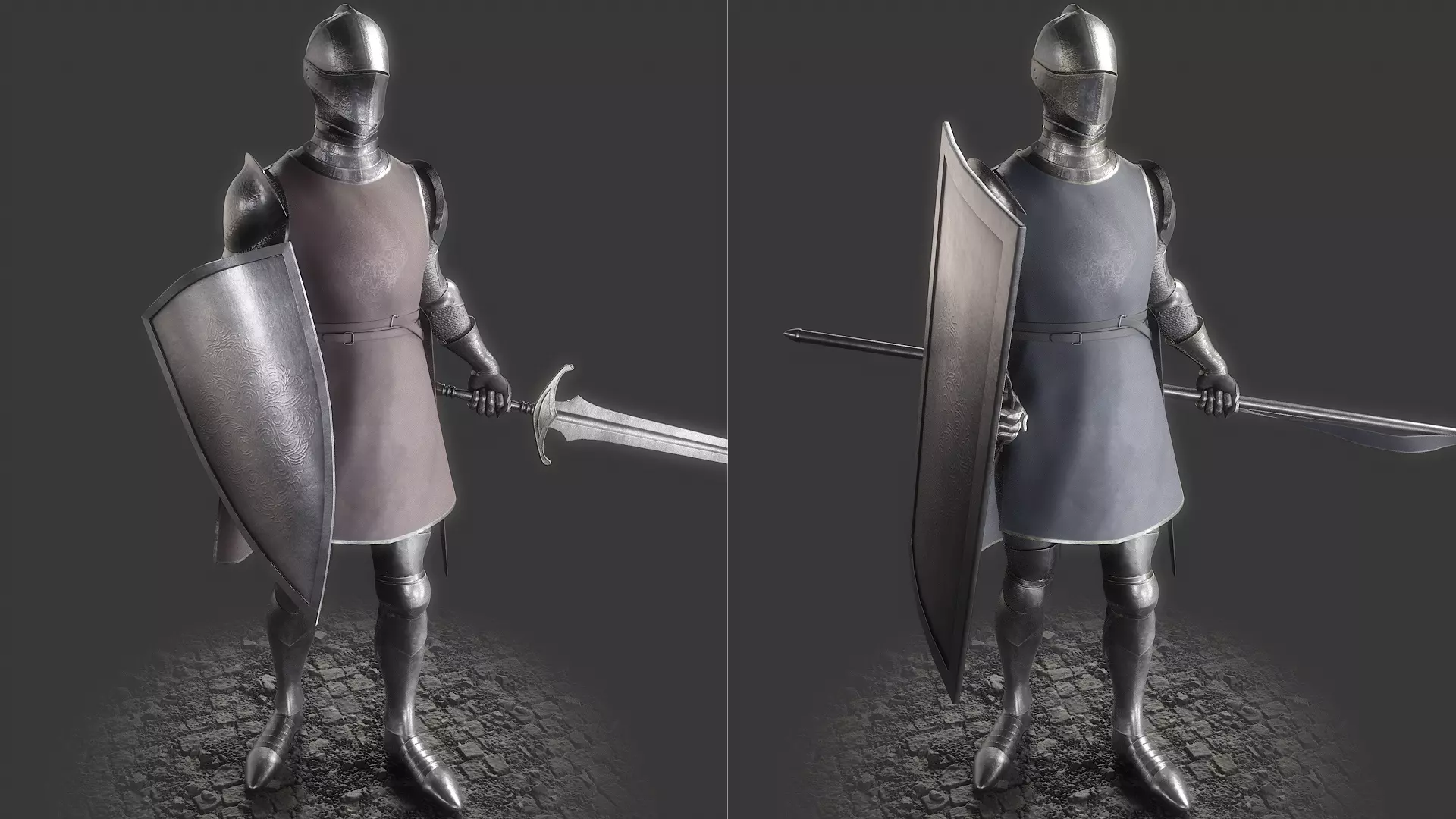Knights Of Order Low-poly 3D model_0