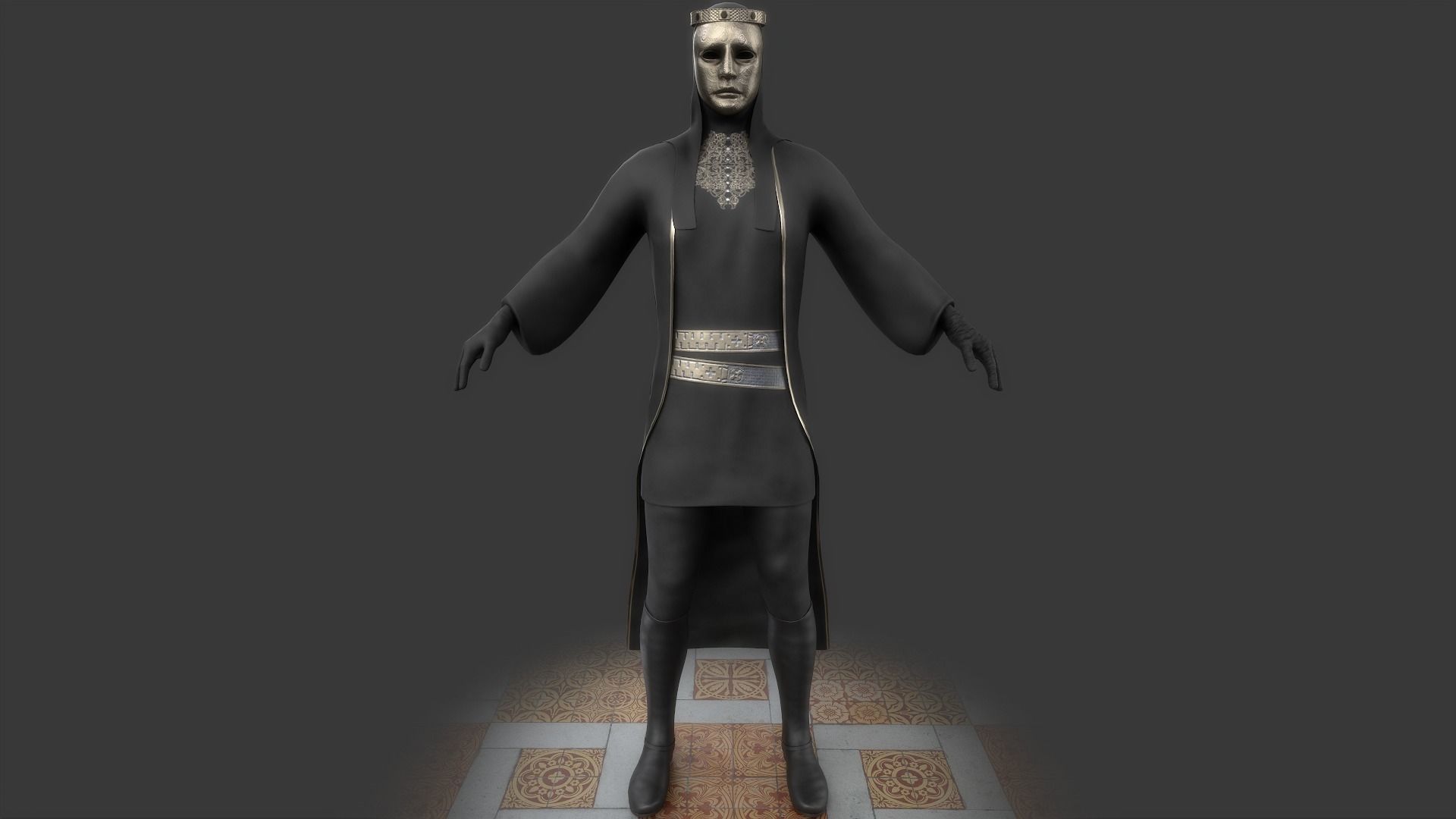 Iron King Low-poly 3D model_7