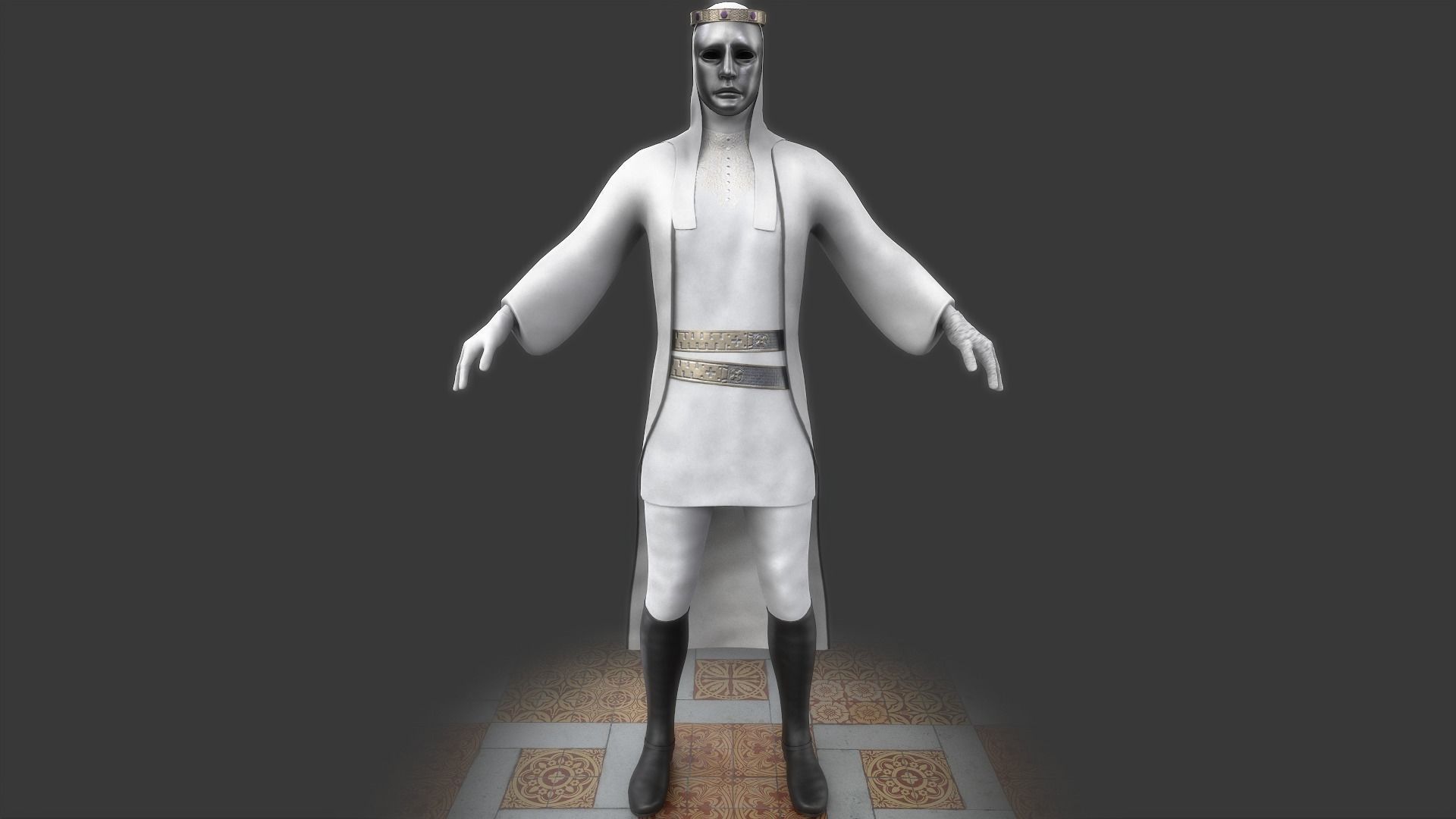 Iron King Low-poly 3D model_8