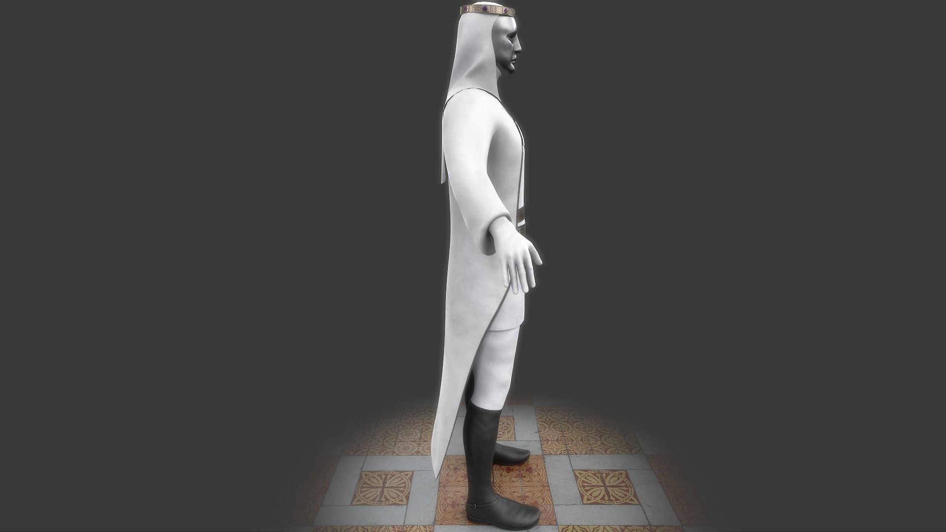 Iron King Low-poly 3D model_10