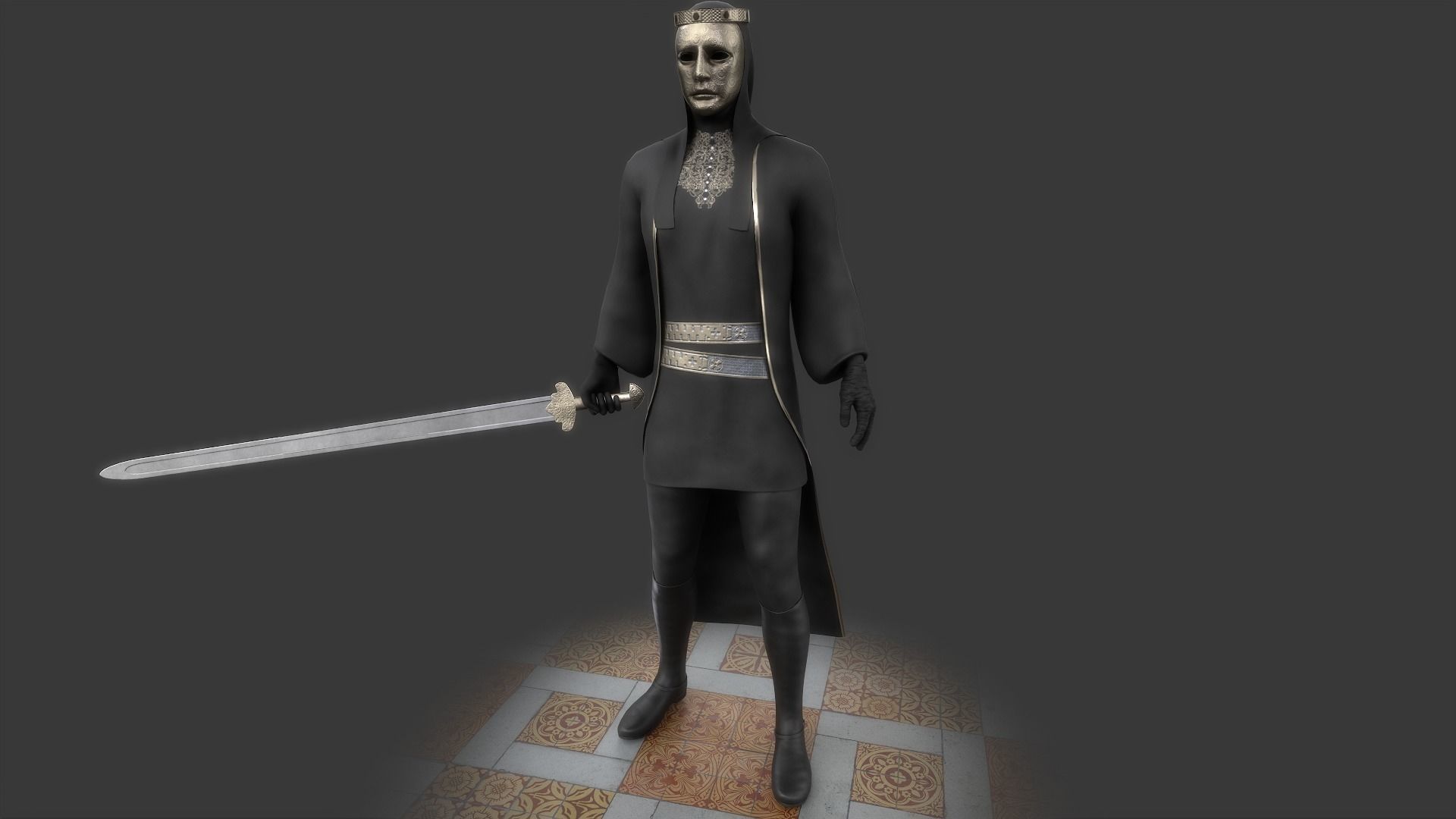 Iron King Low-poly 3D model_3