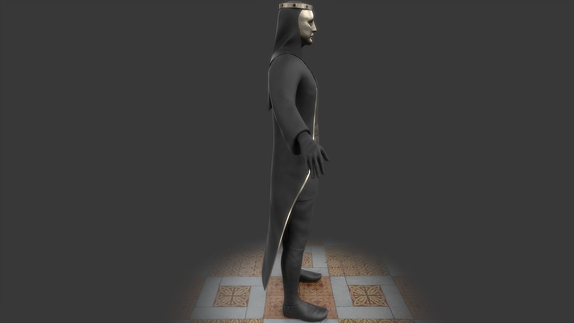 Iron King Low-poly 3D model_9