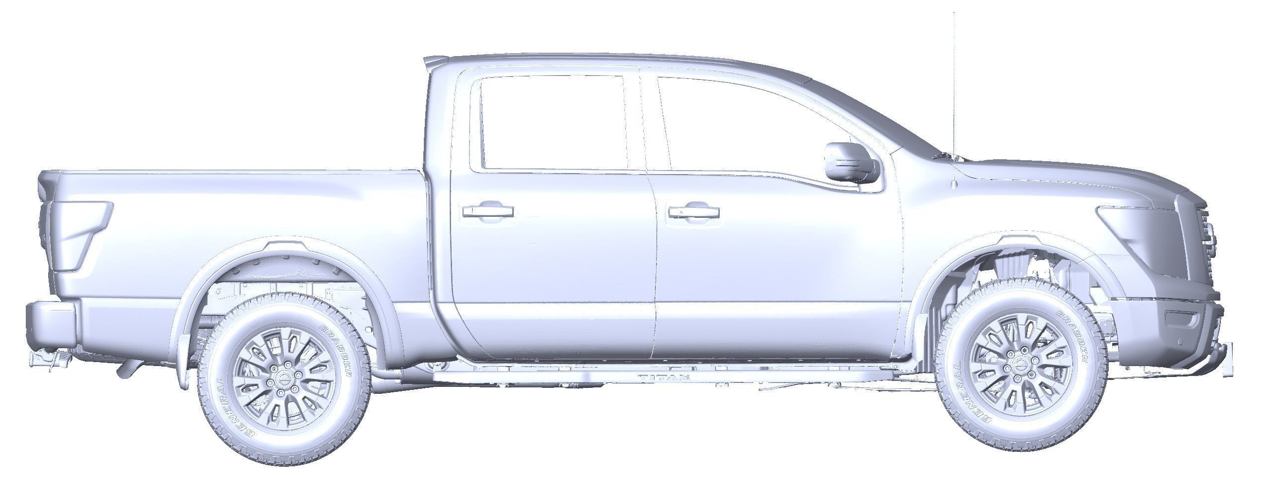 Nissan TitanV8 PRO 2020 complete 3d scan model 3D model_1