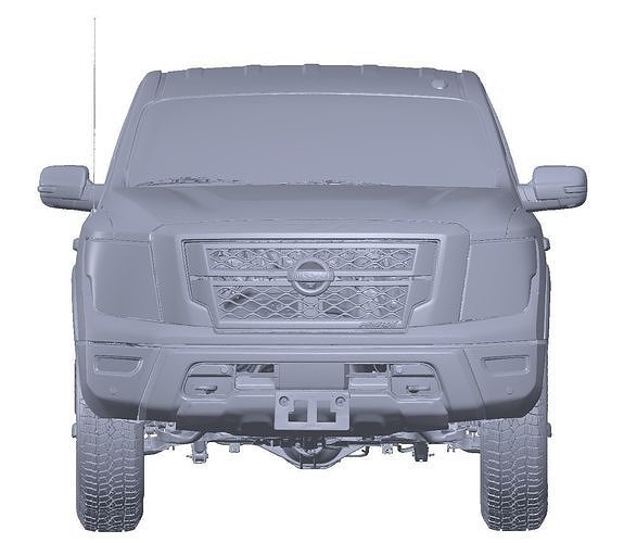 Nissan TitanV8 PRO 2020 complete 3d scan model 3D model