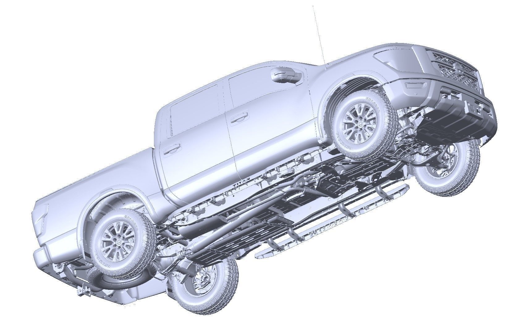 Nissan TitanV8 PRO 2020 complete 3d scan model 3D model_2