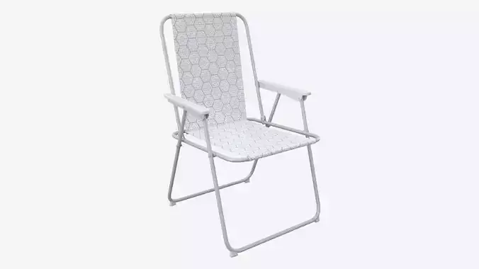 Habitat Metal Folding Garden Chair 3D model