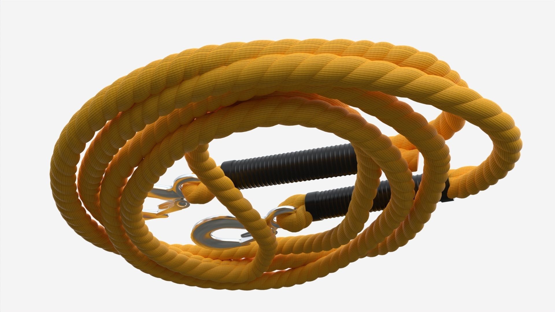 Towing Rope With Metal Hooks 3D model_3