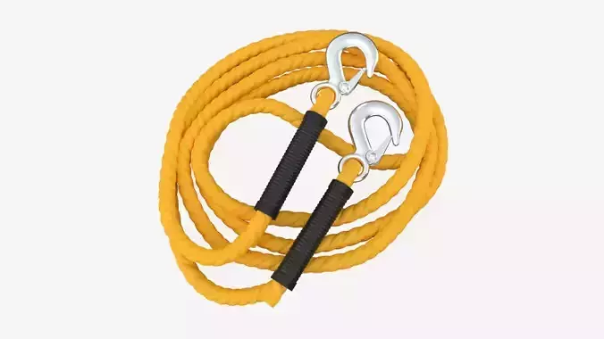 Towing Rope With Metal Hooks