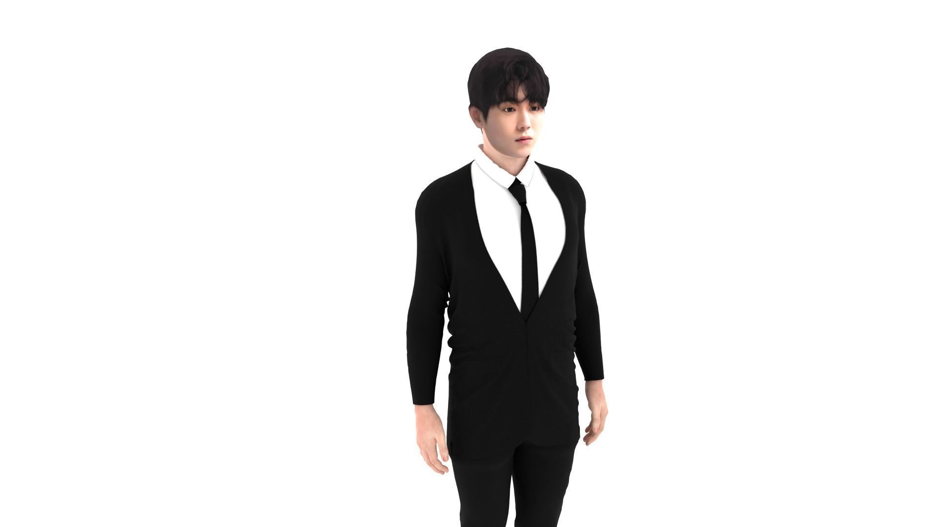 Nam Joo Hyuk Low-poly 3D model_1