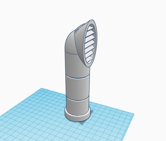 Hangar Exhaust Pipe Unit 3D print model_5