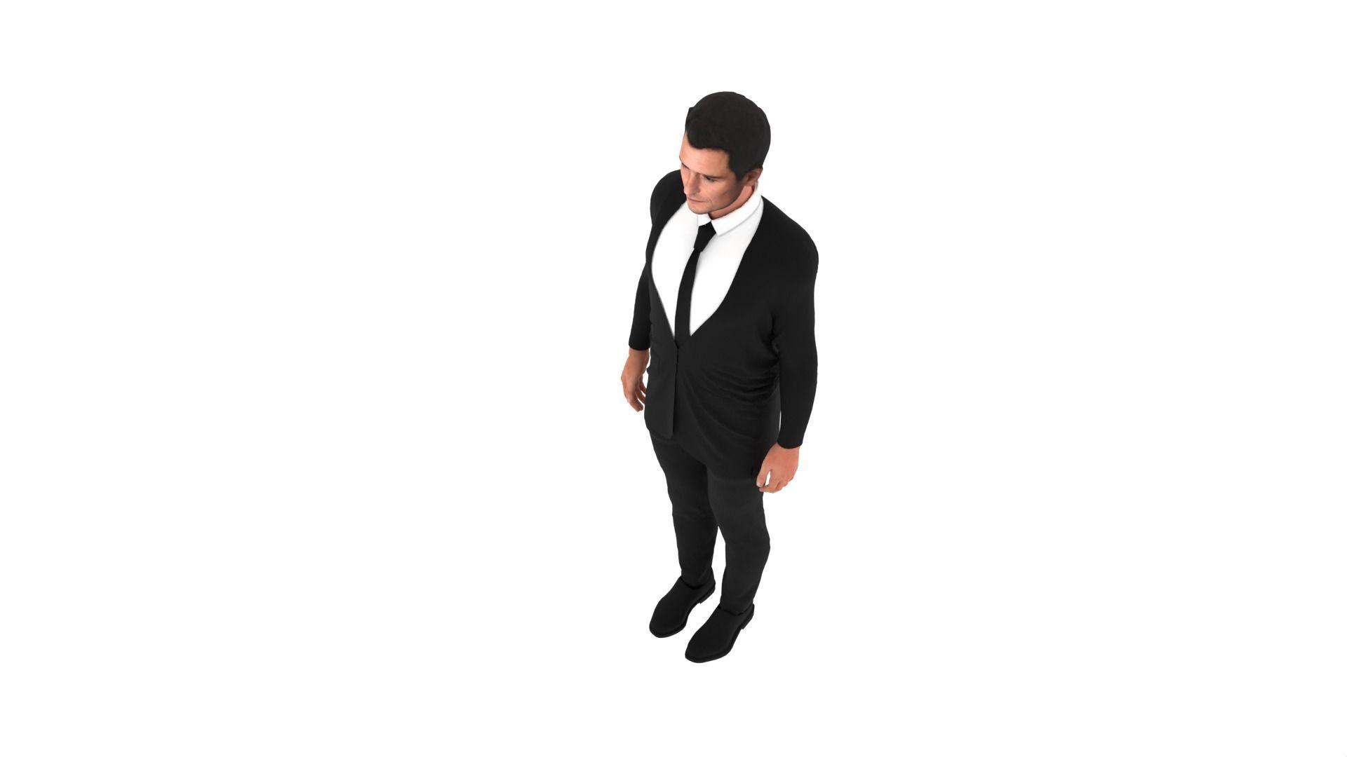 Orlando Bloom Low-poly 3D model_7