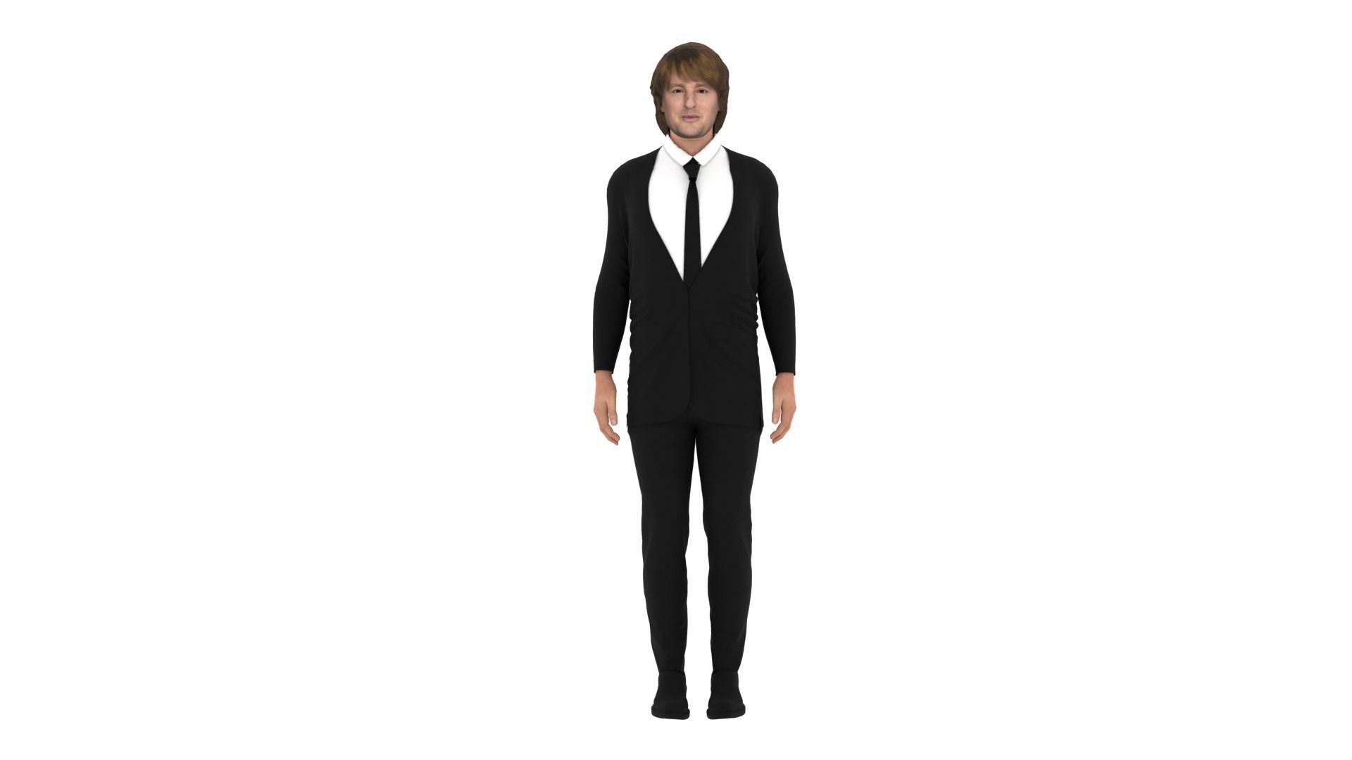 Owen Wilson Low-poly 3D model_5