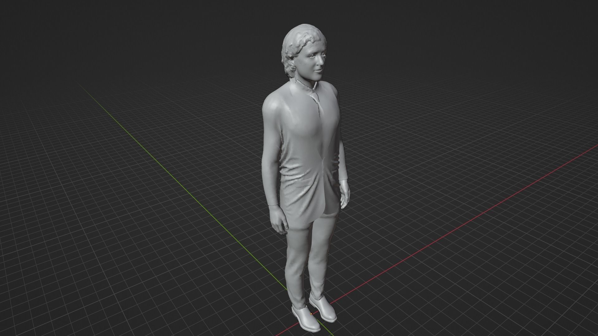 Owen Wilson Low-poly 3D model_8