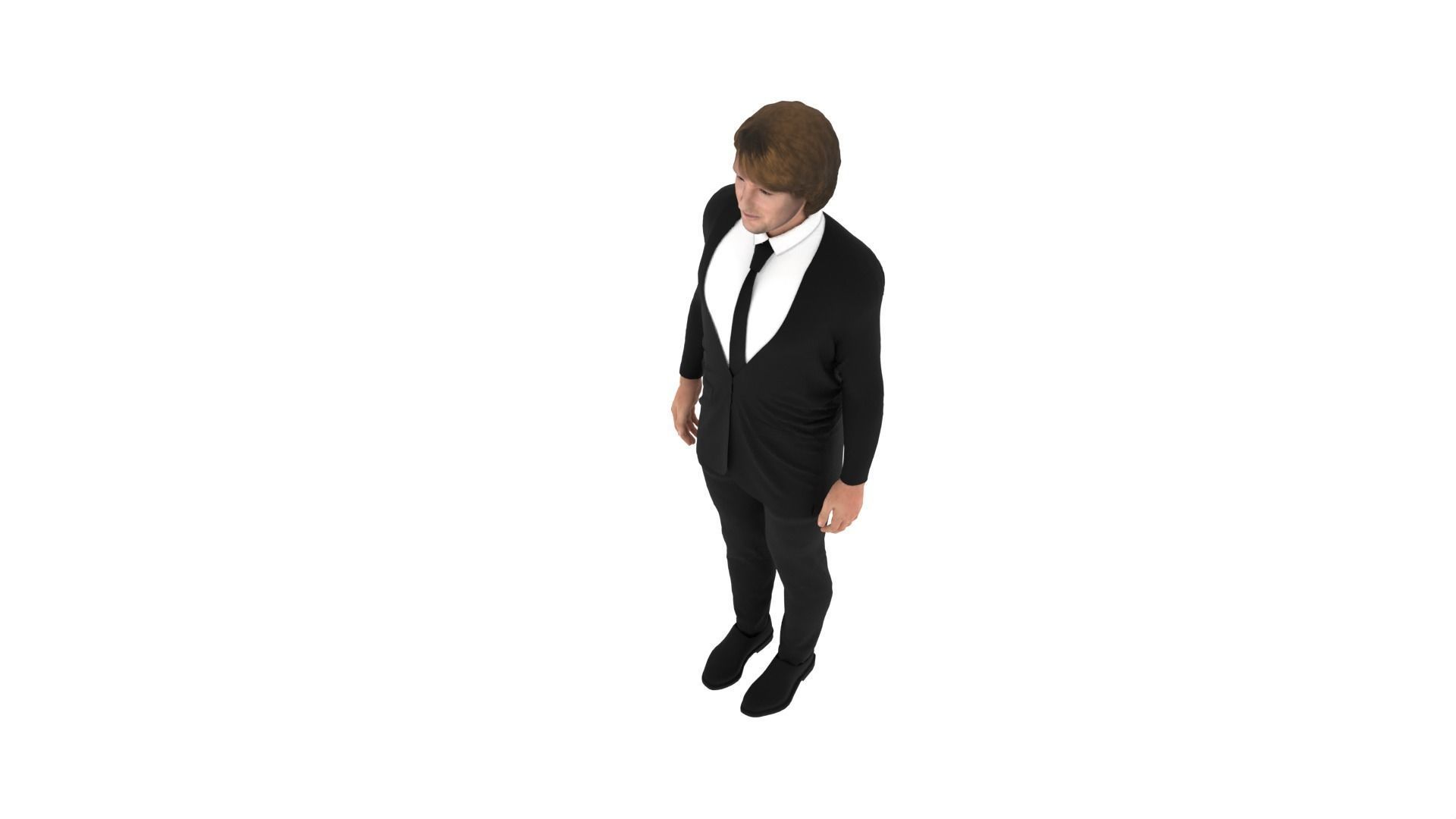 Owen Wilson Low-poly 3D model_7