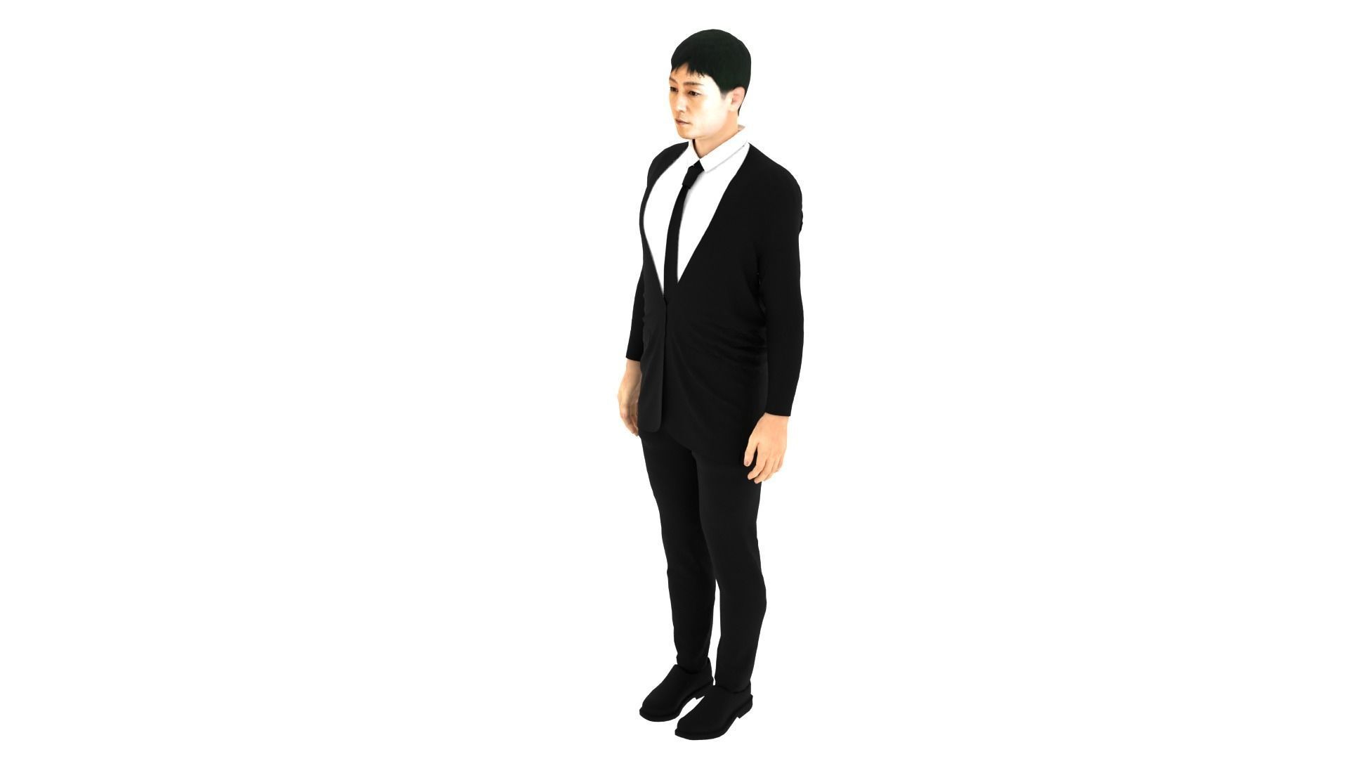 Park Hae-soo Low-poly 3D model_2