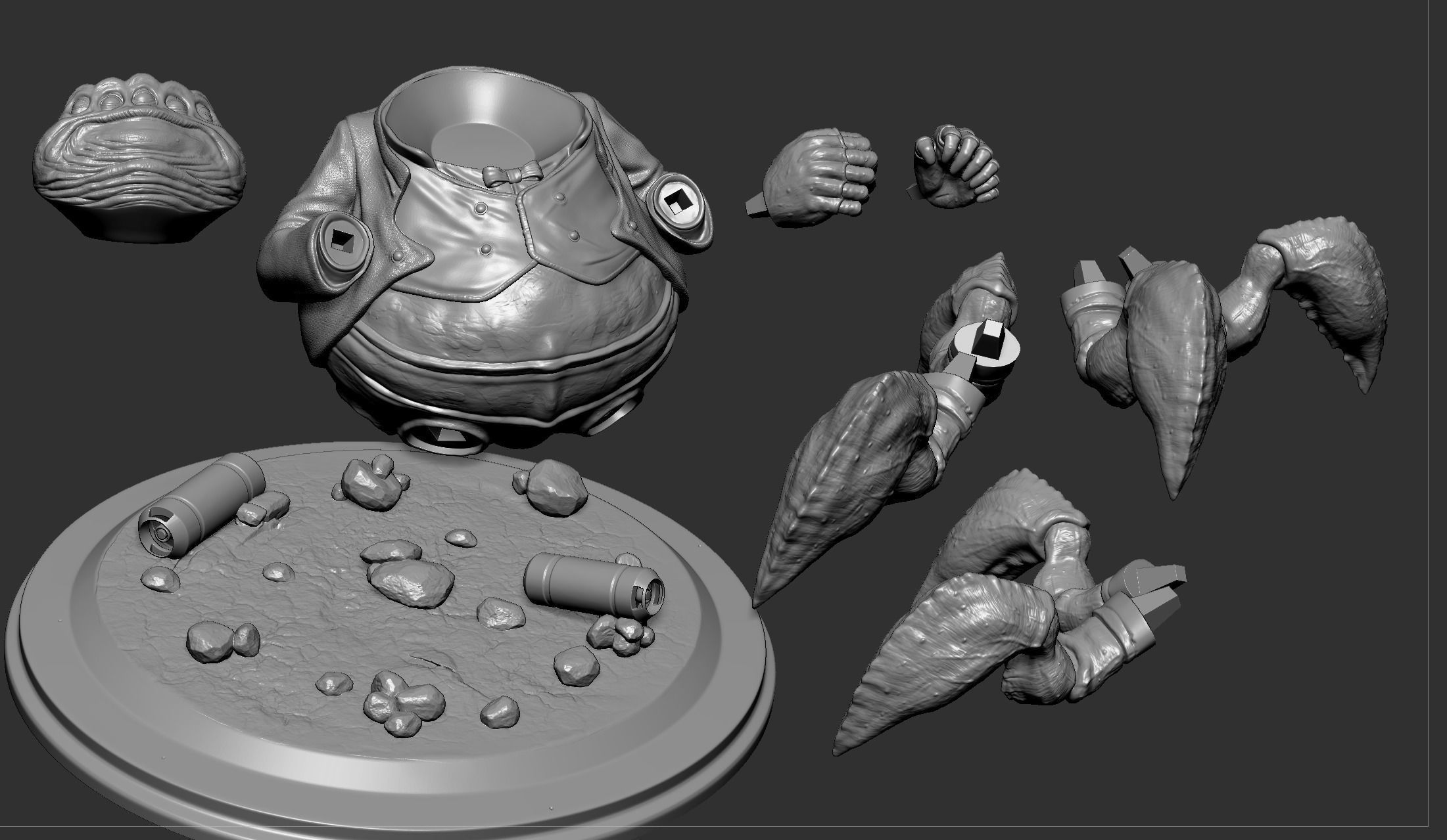 Mr Waternoose Figure 3D print model_6