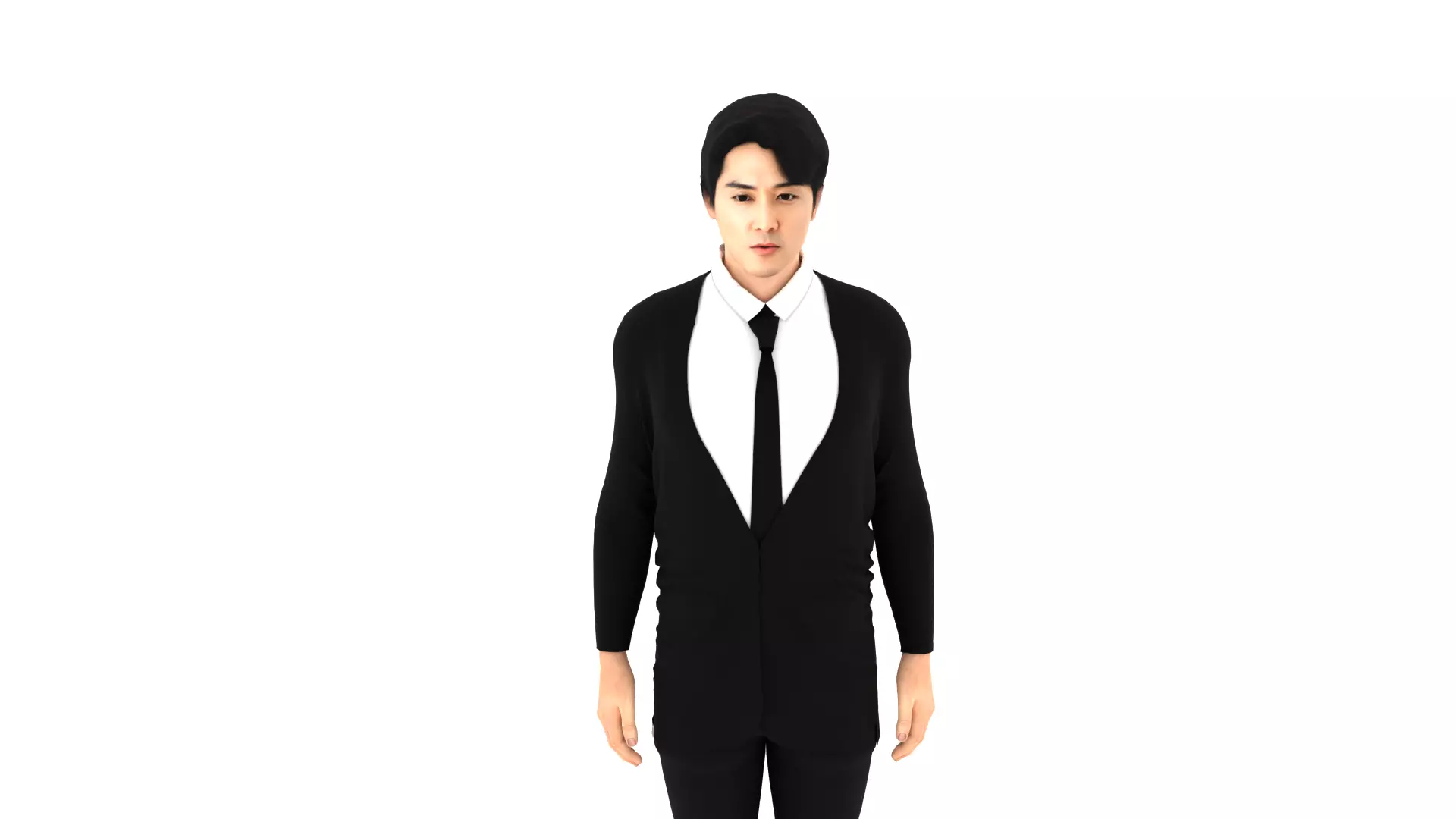 Song Seung Heon Low-poly 3D model_0
