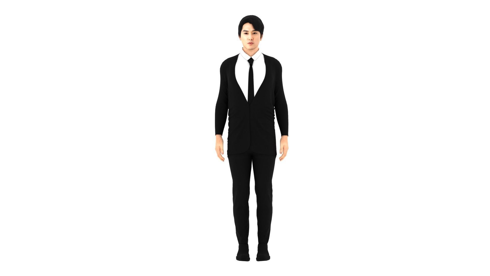 Song Seung Heon Low-poly 3D model_5