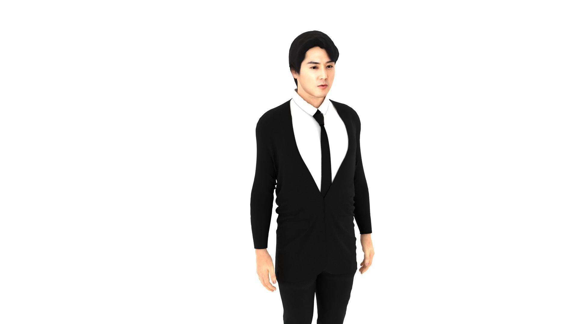 Song Seung Heon Low-poly 3D model_1