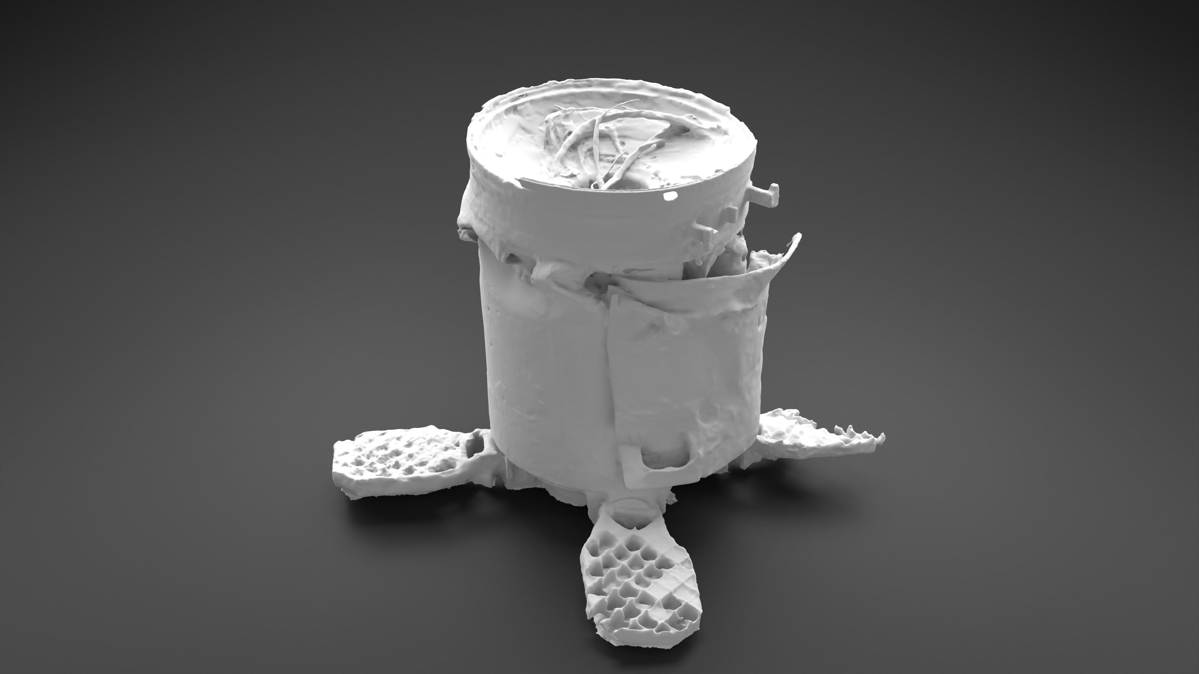 Destroyed OTR-21 SS-21 Scarab Tochka-U Photoscan 3D model_5