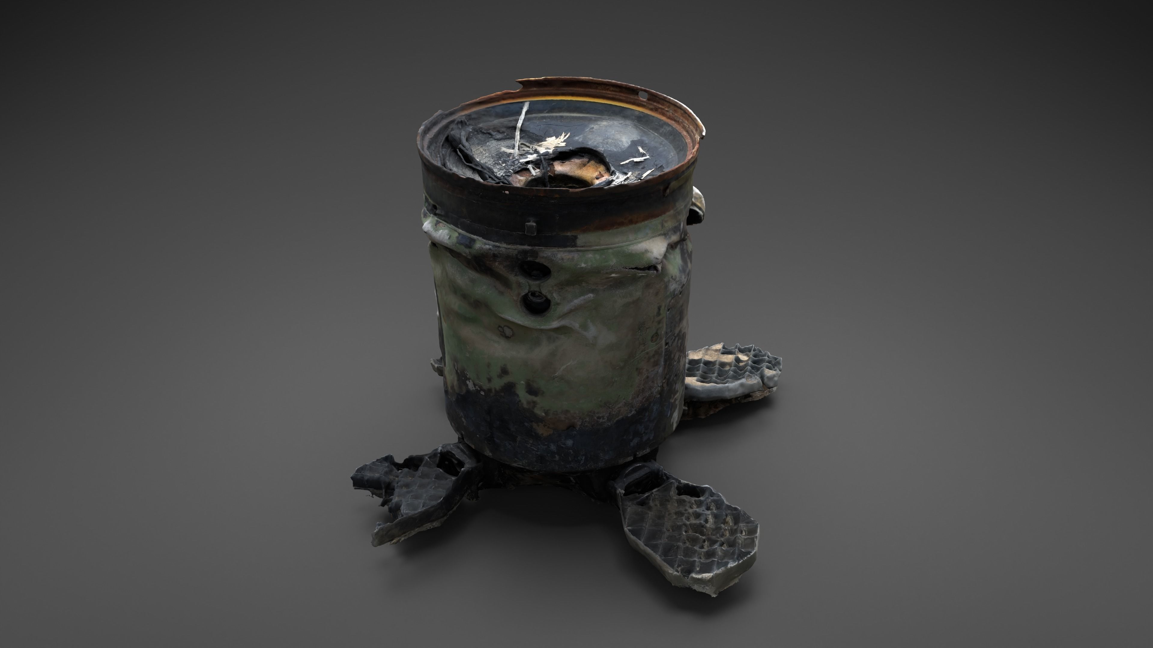 Destroyed OTR-21 SS-21 Scarab Tochka-U Photoscan 3D model_12