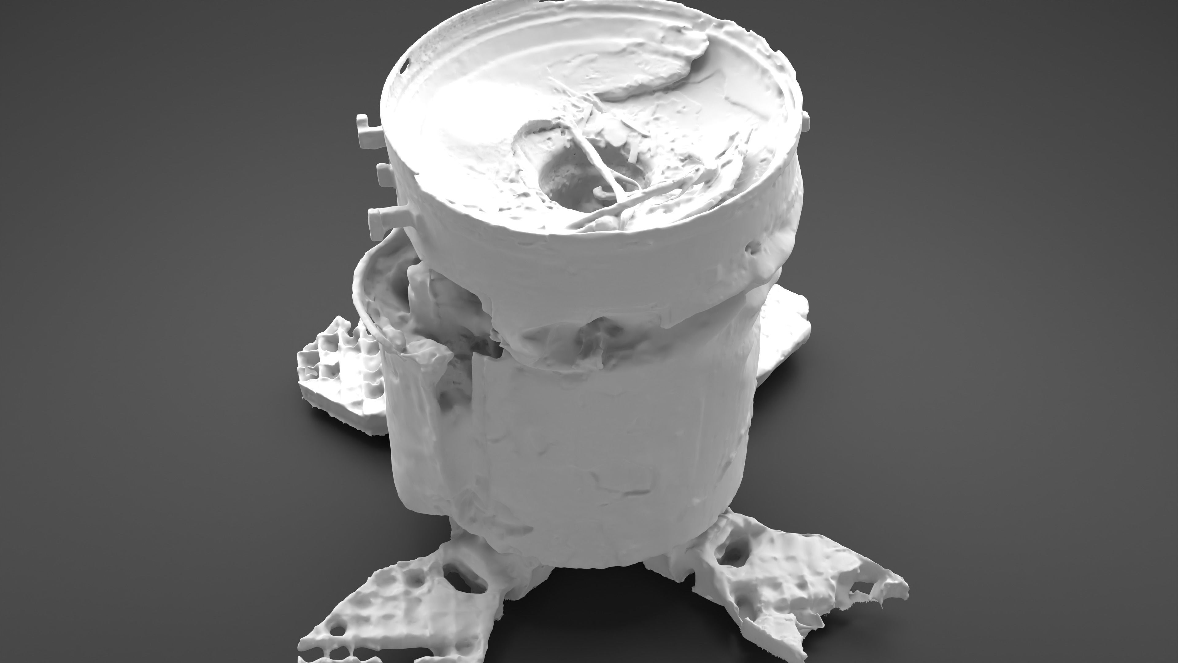 Destroyed OTR-21 SS-21 Scarab Tochka-U Photoscan 3D model_29