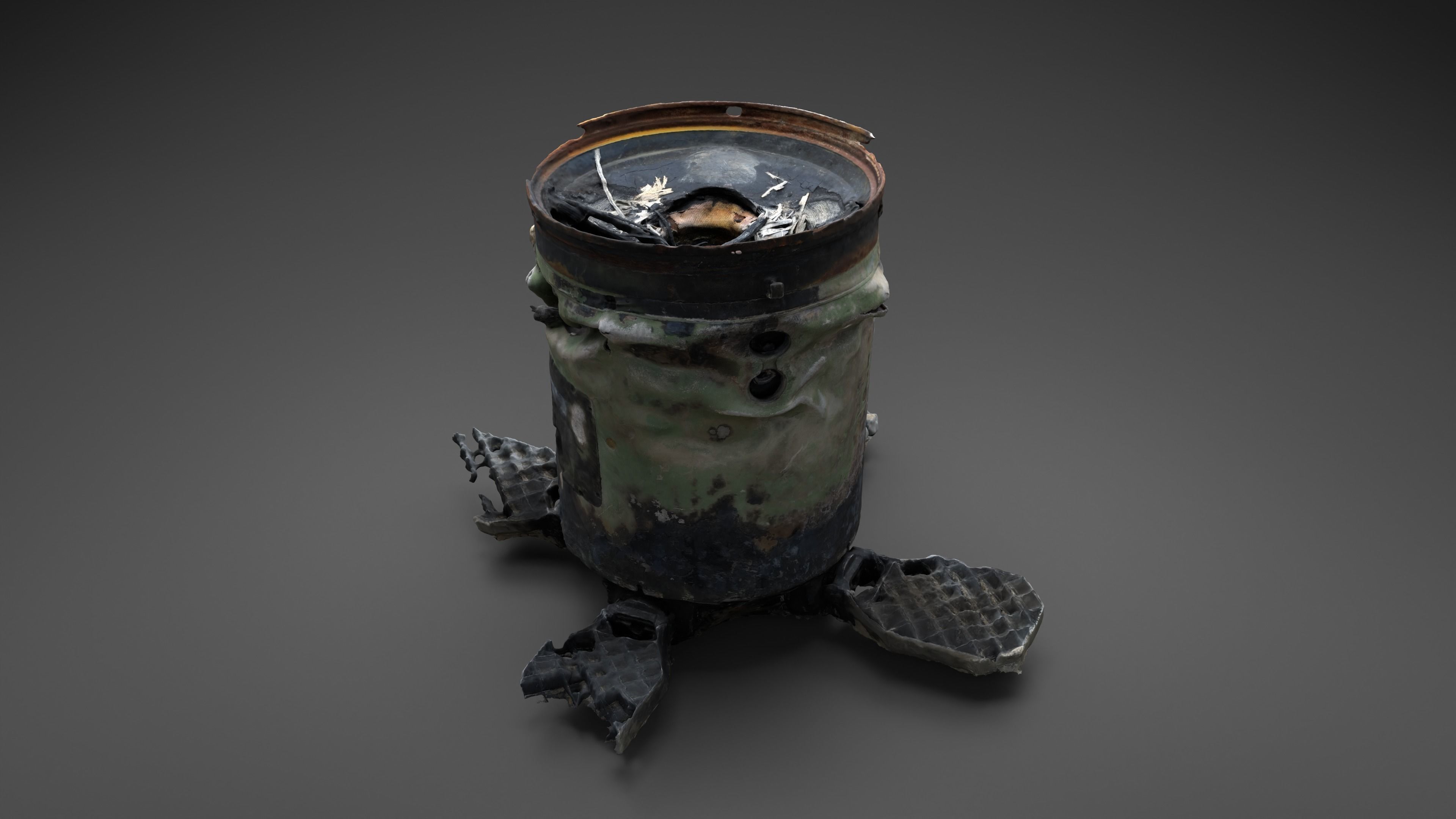Destroyed OTR-21 SS-21 Scarab Tochka-U Photoscan 3D model_14