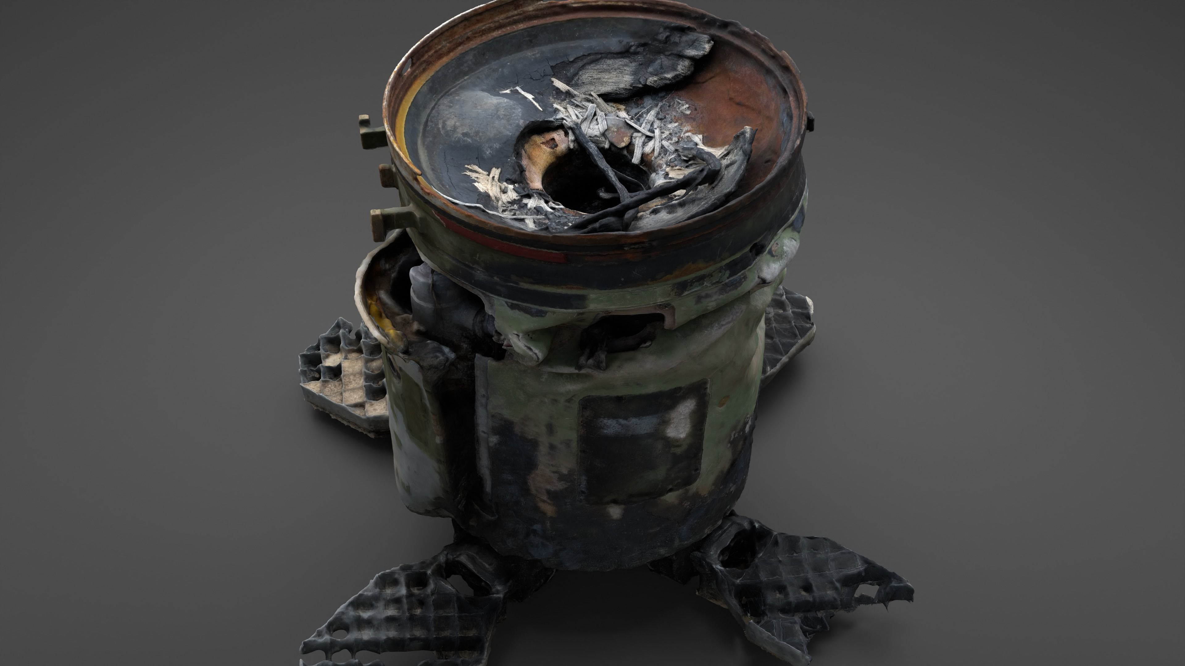 Destroyed OTR-21 SS-21 Scarab Tochka-U Photoscan 3D model_28