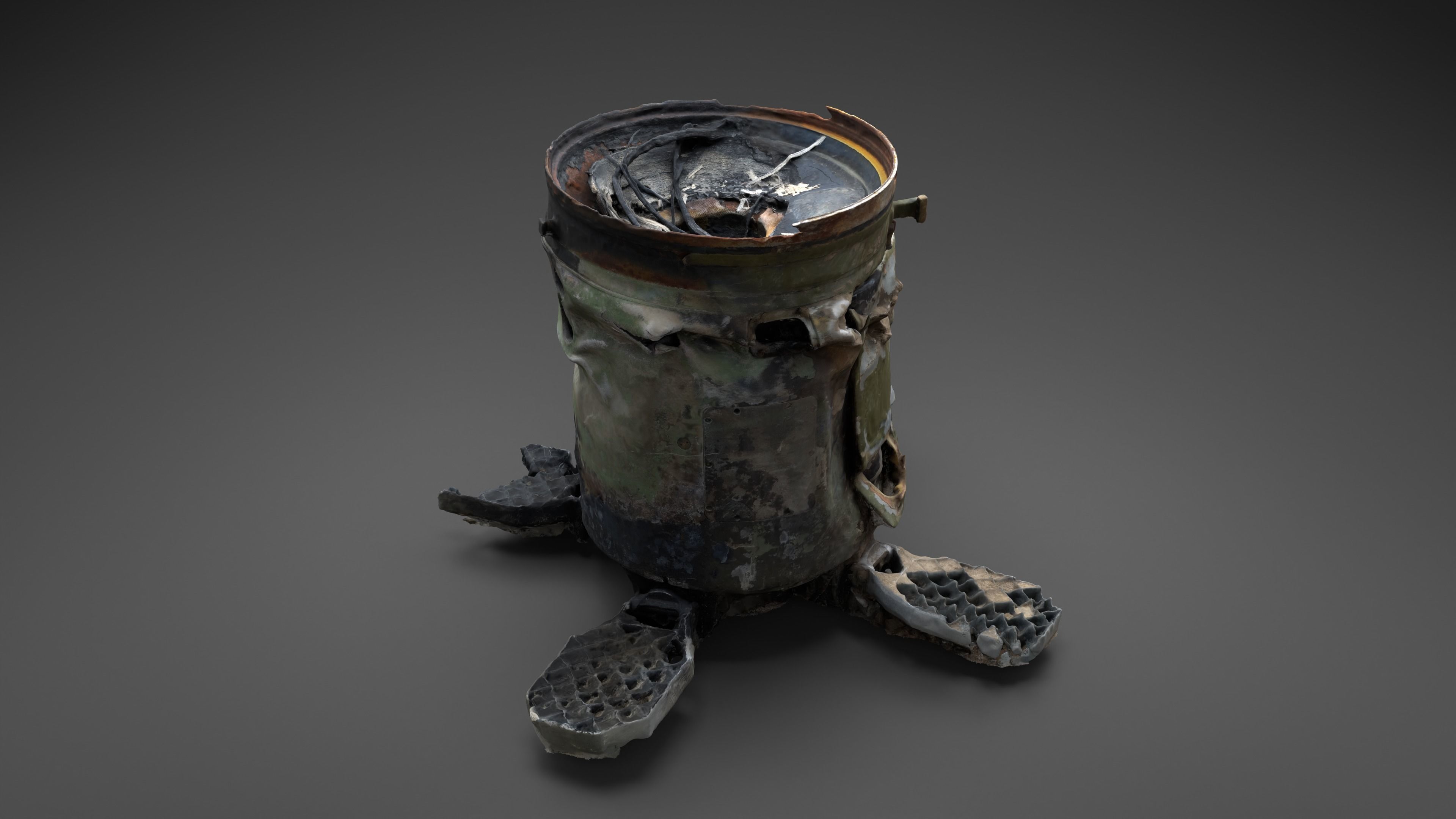 Destroyed OTR-21 SS-21 Scarab Tochka-U Photoscan 3D model_8