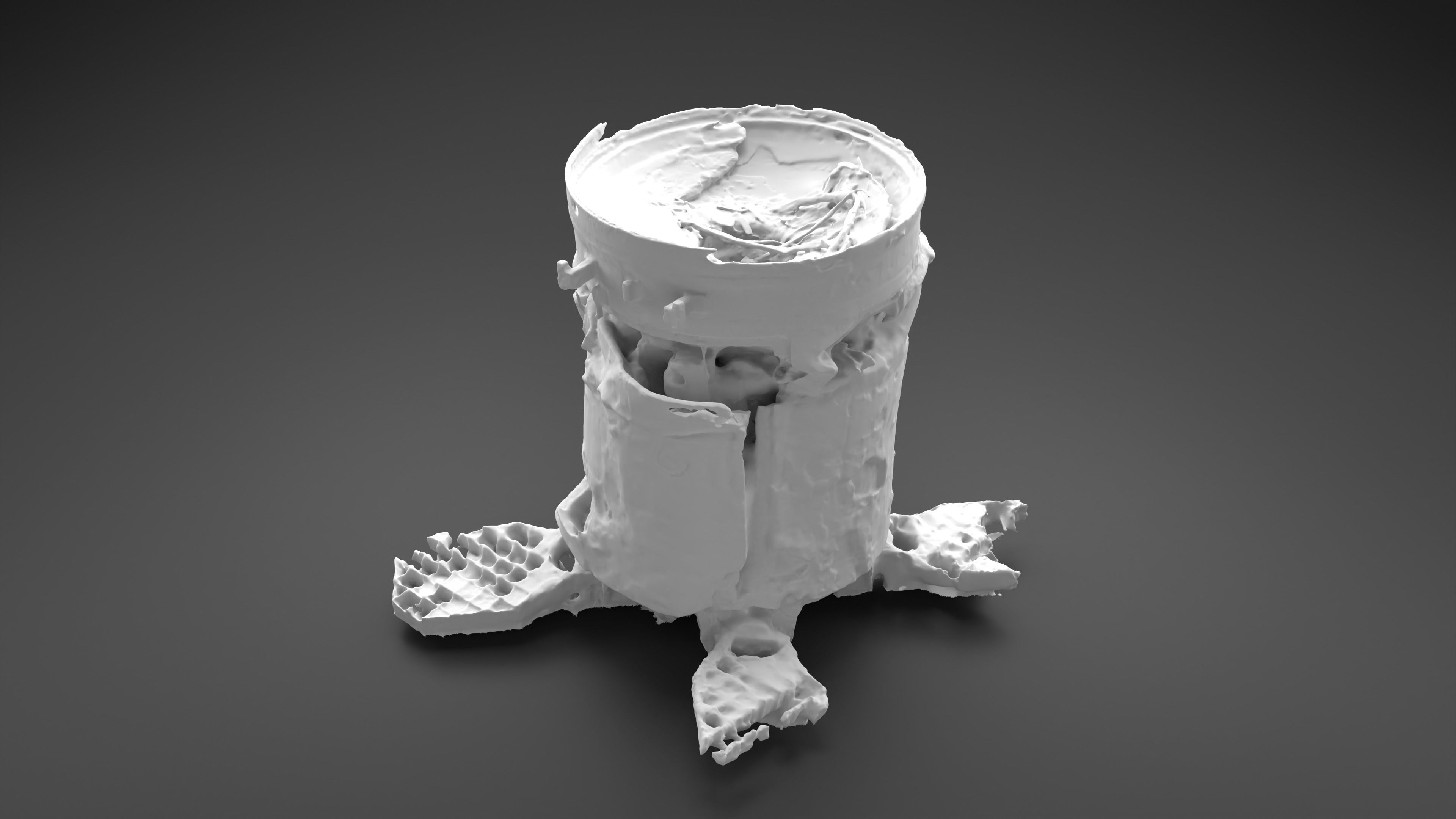 Destroyed OTR-21 SS-21 Scarab Tochka-U Photoscan 3D model_23