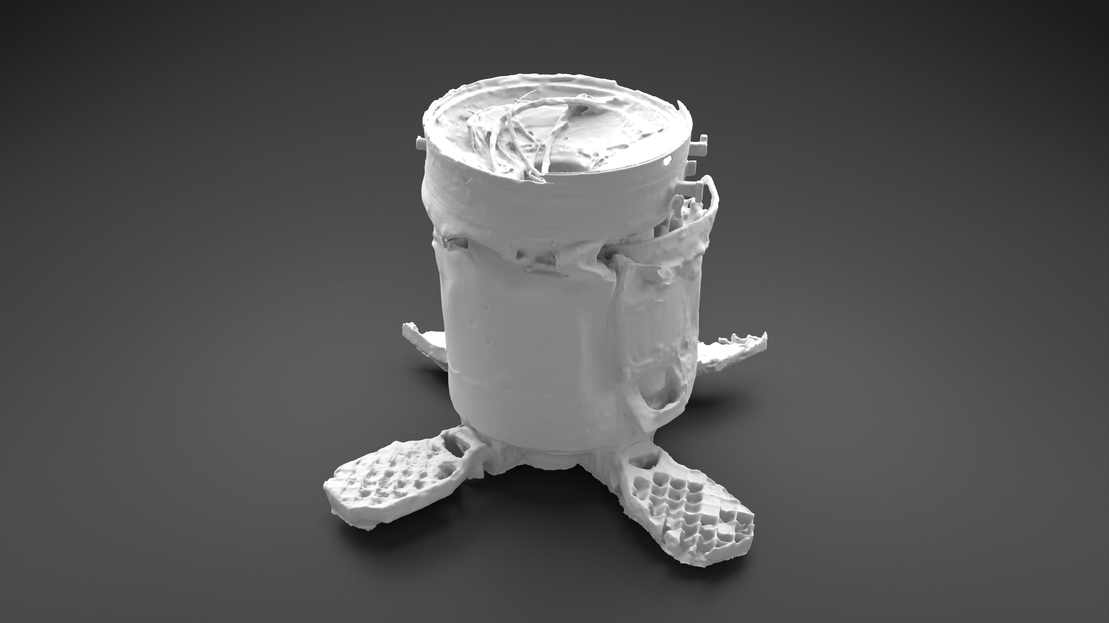 Destroyed OTR-21 SS-21 Scarab Tochka-U Photoscan 3D model_7