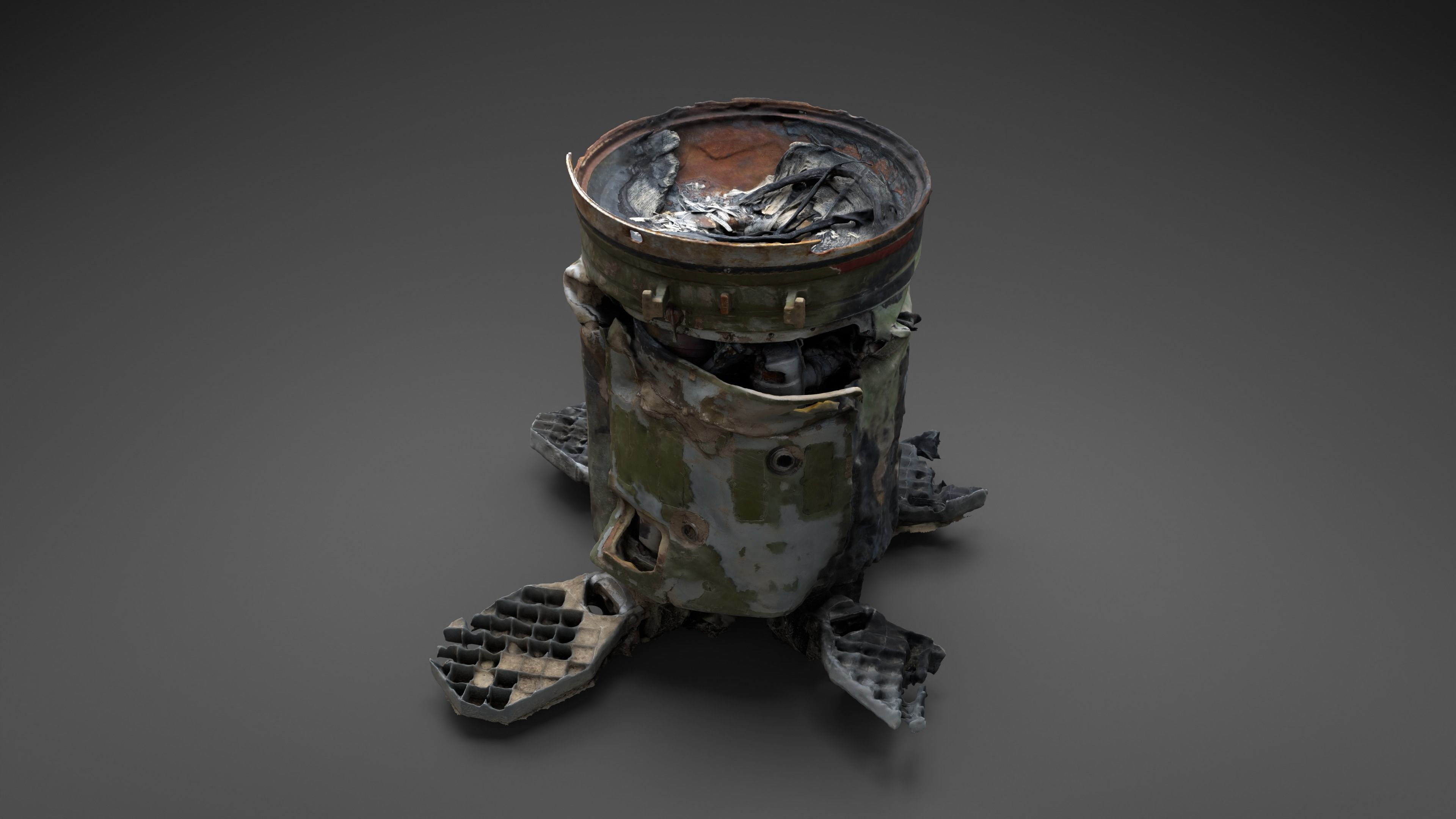Destroyed OTR-21 SS-21 Scarab Tochka-U Photoscan 3D model_24