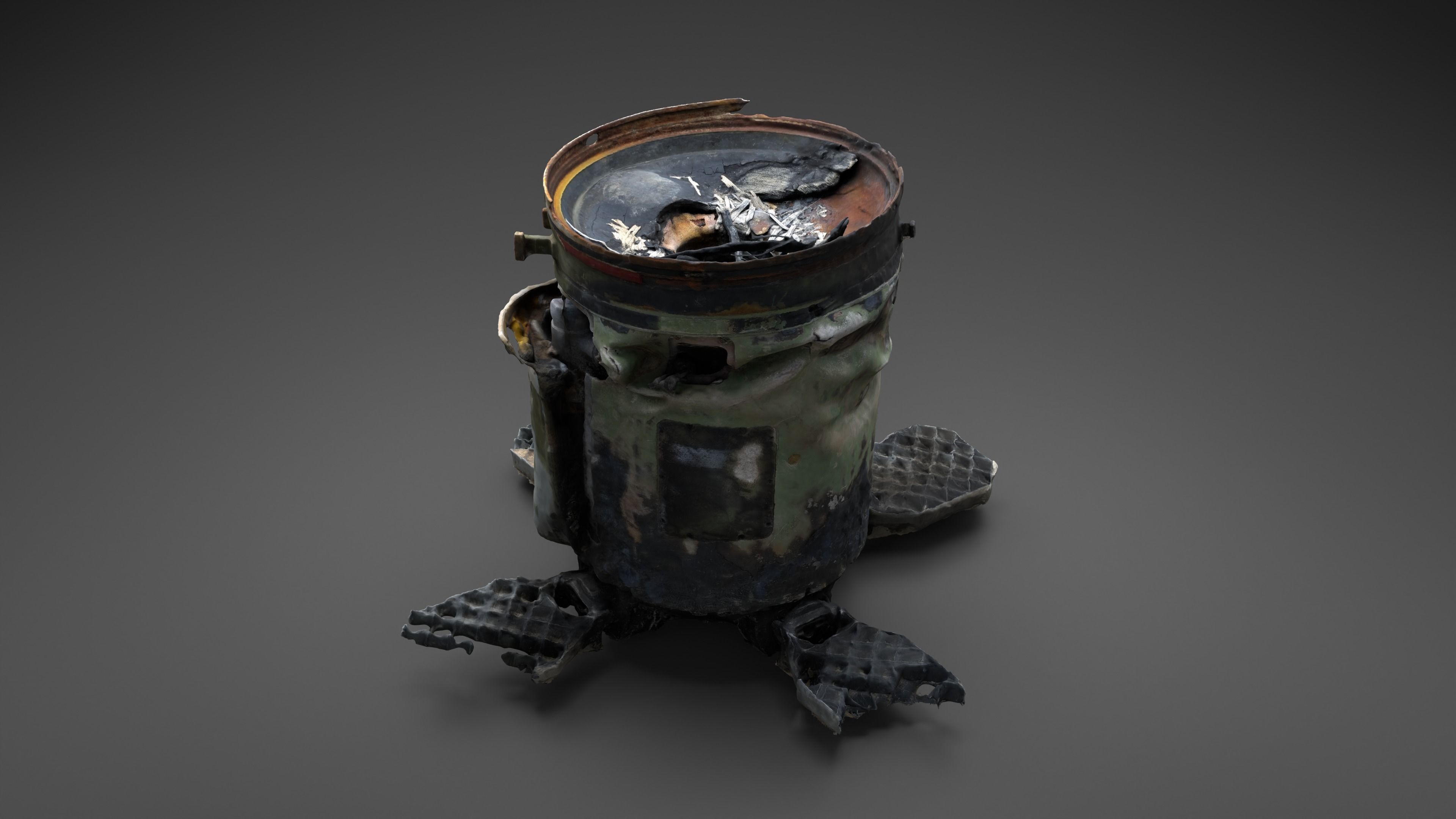 Destroyed OTR-21 SS-21 Scarab Tochka-U Photoscan 3D model_18