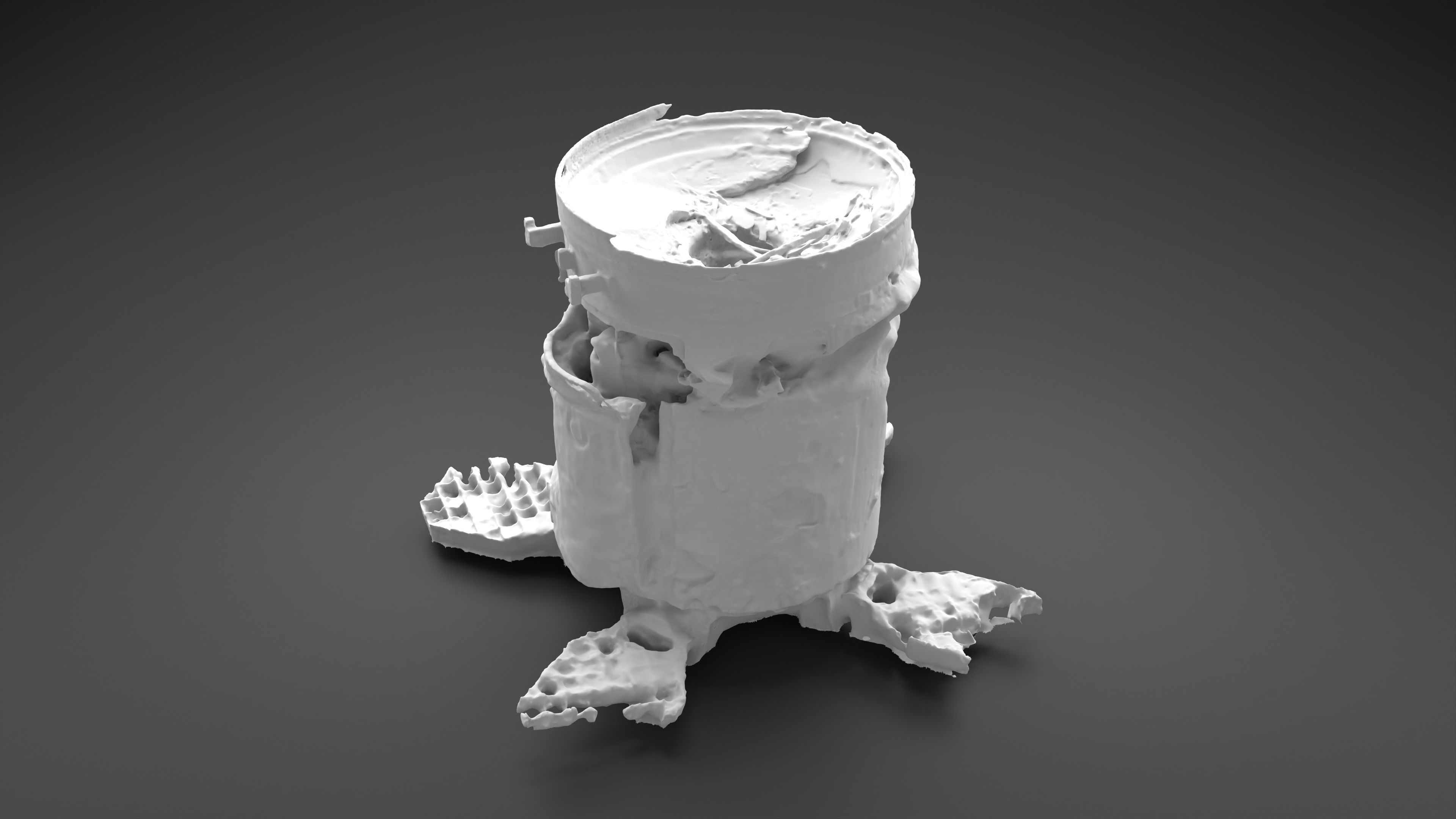 Destroyed OTR-21 SS-21 Scarab Tochka-U Photoscan 3D model_21