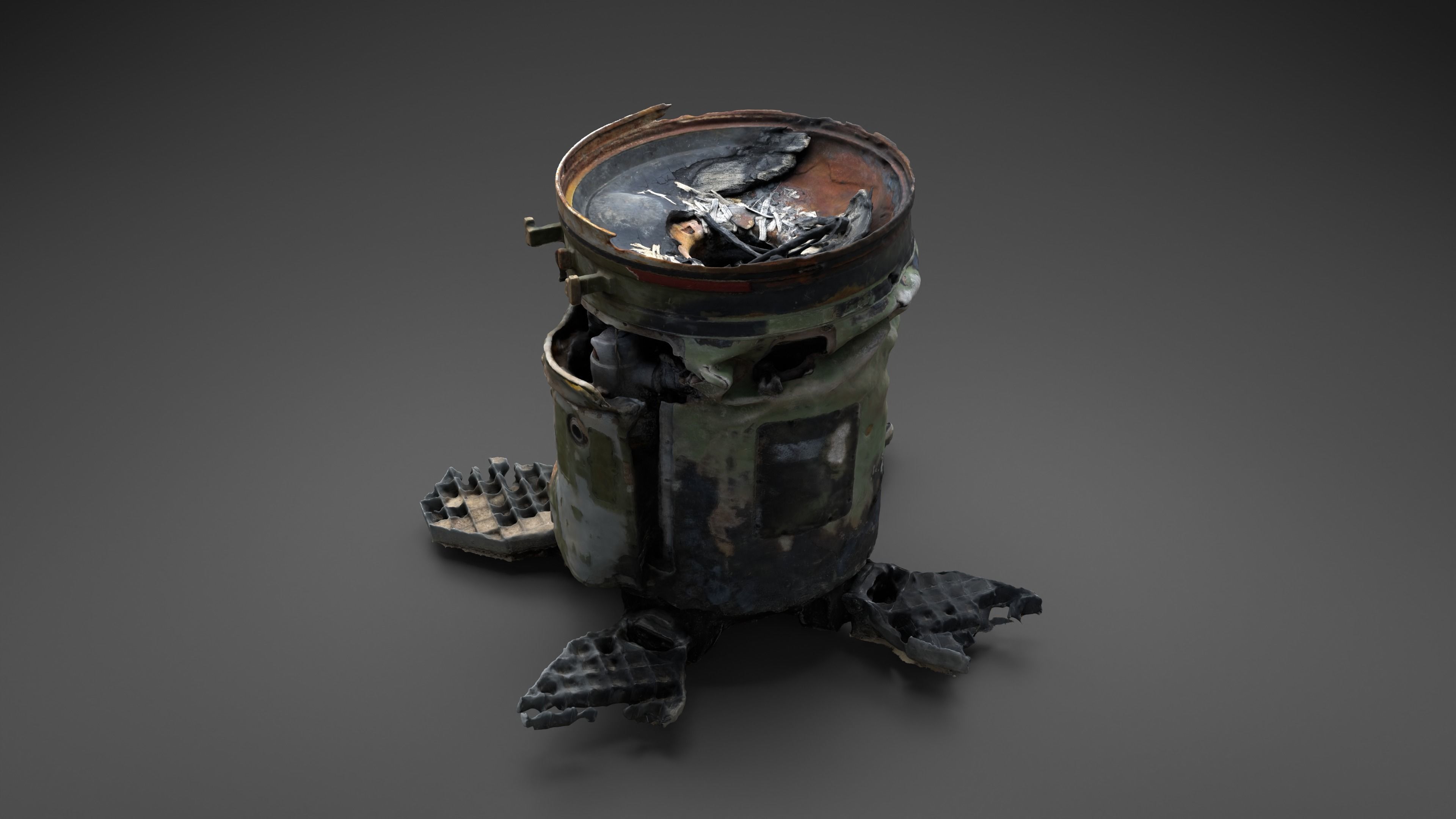 Destroyed OTR-21 SS-21 Scarab Tochka-U Photoscan 3D model_20